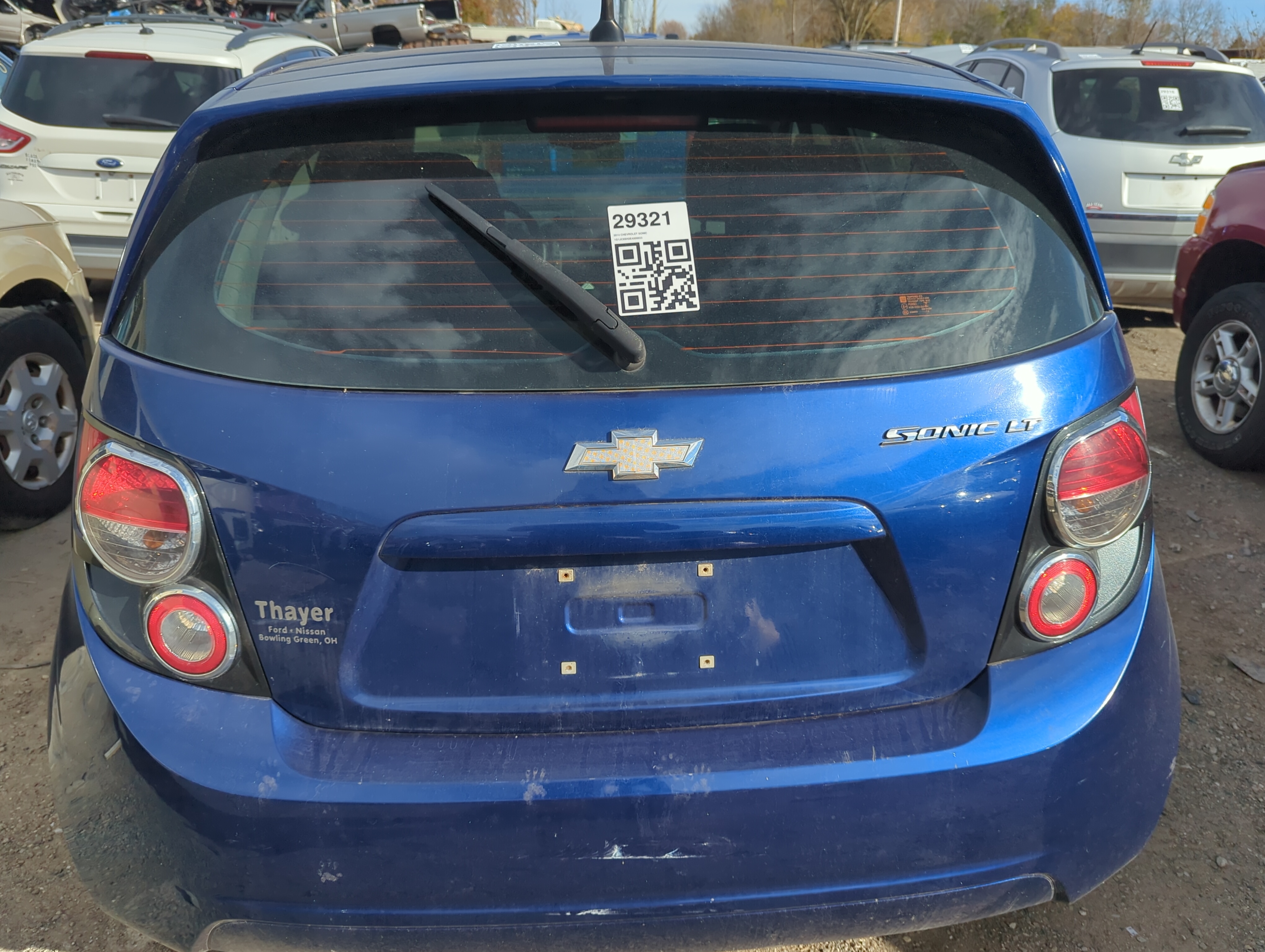 2012-2018 Chevrolet Sonic Trunk/decklid/hatch/tailgate Oem 1226925 - Oemusedautoparts1.com