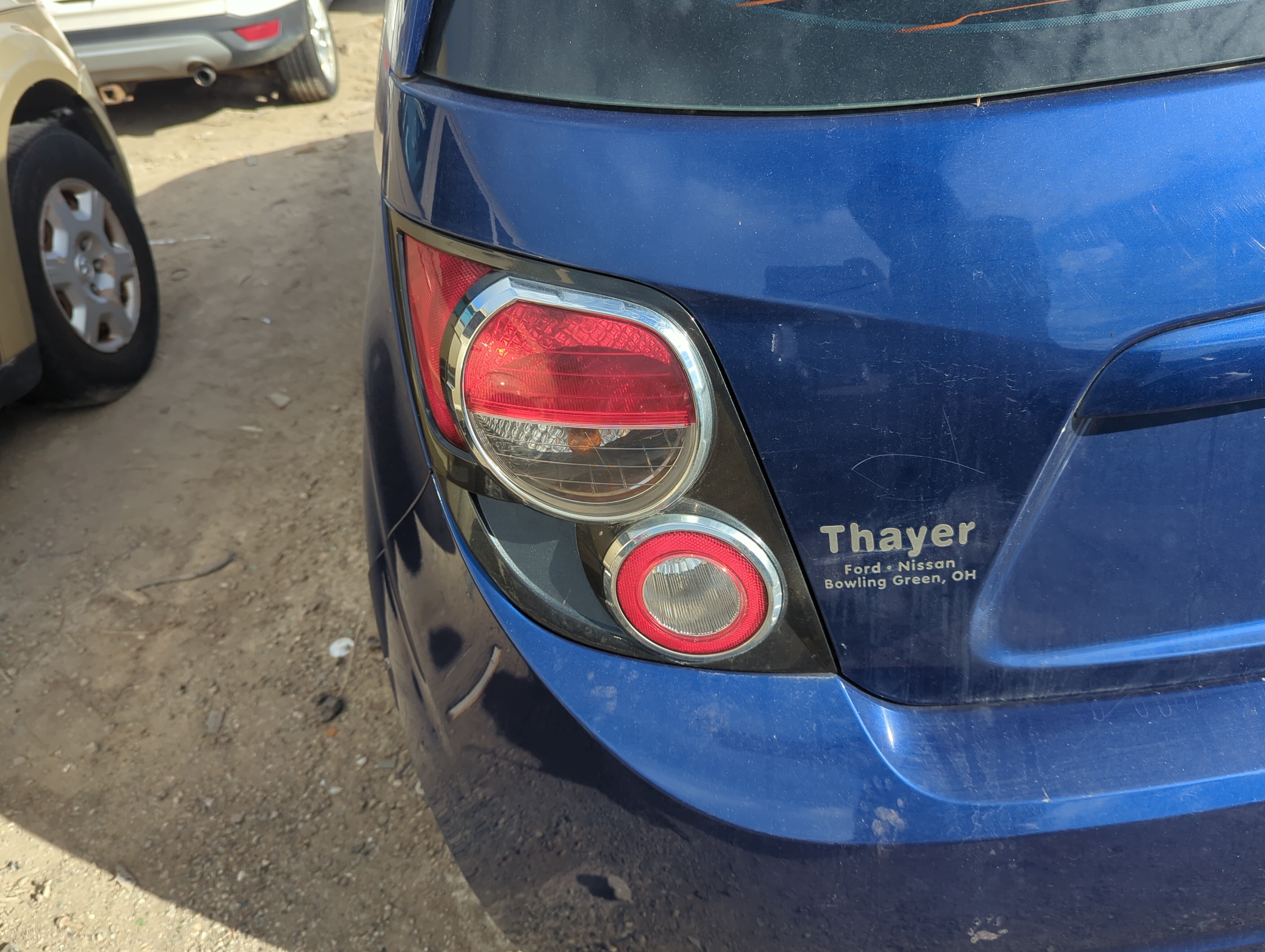 2012-2016 Chevrolet Sonic Driver Left Side Tail Light Taillight Oem 1226935 - Oemusedautoparts1.com