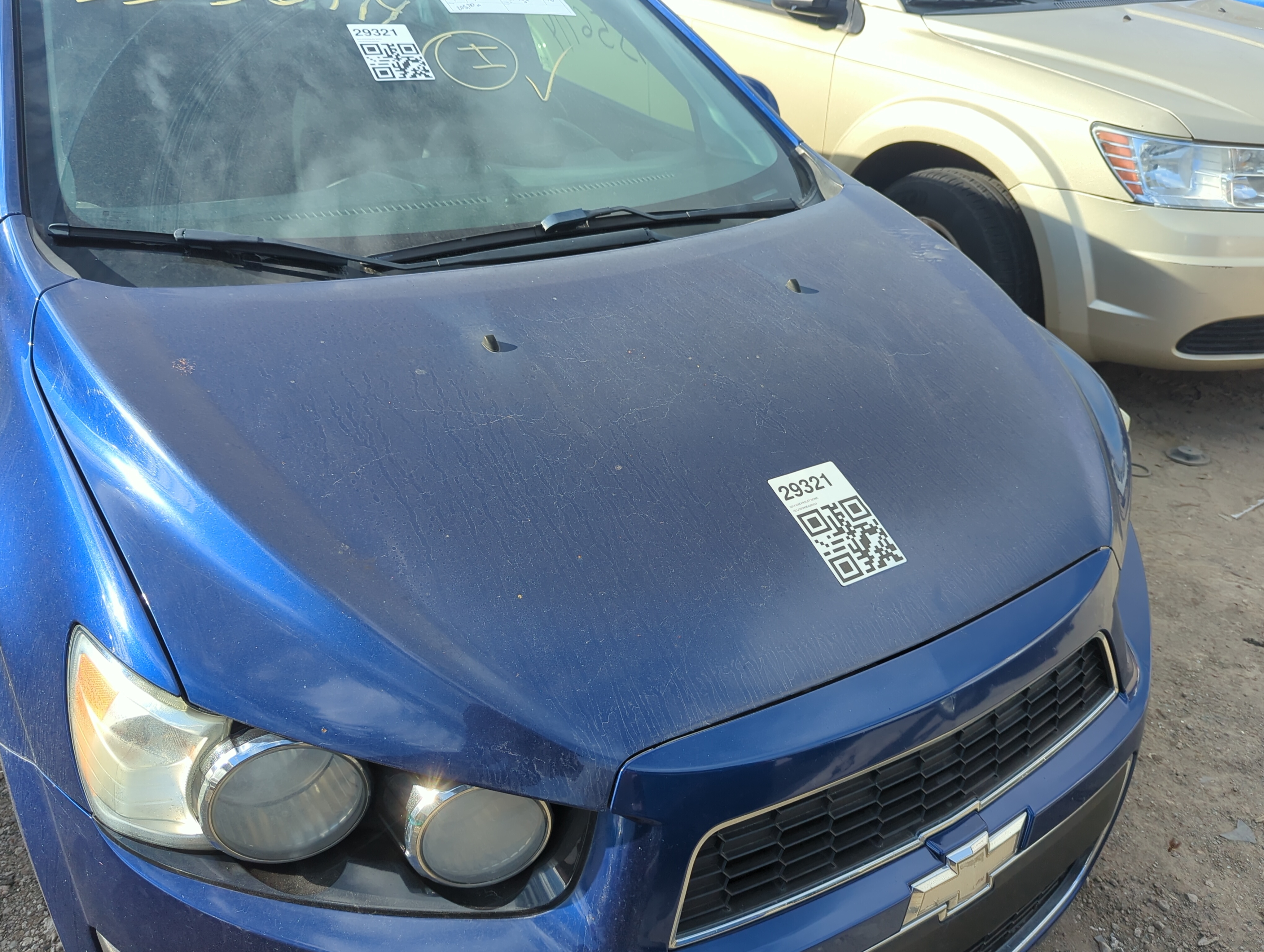 2012-2016 Chevrolet Sonic Hood Oem 1226956 - Oemusedautoparts1.com