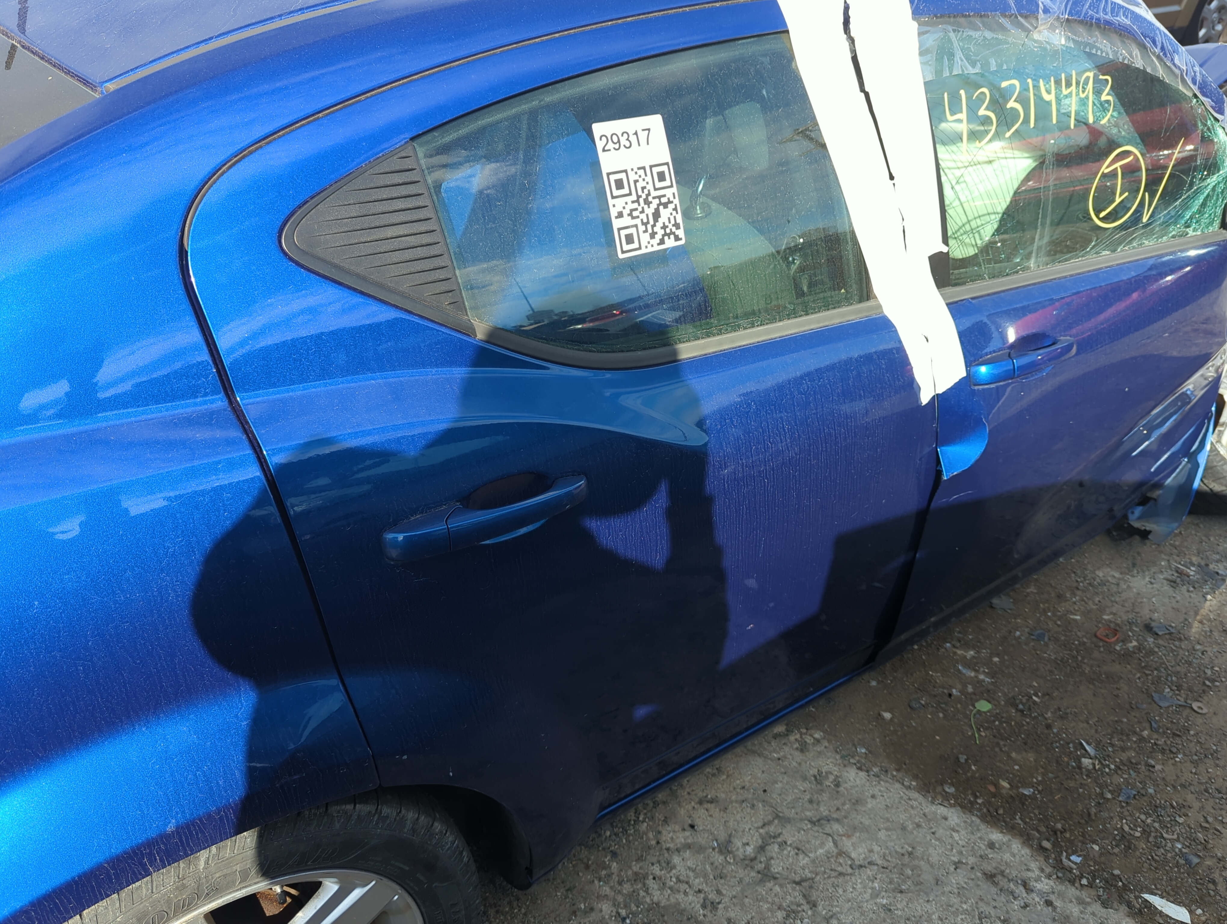 2008-2014 Dodge Avenger Passenger Rear Door Oem 1227066 - Oemusedautoparts1.com