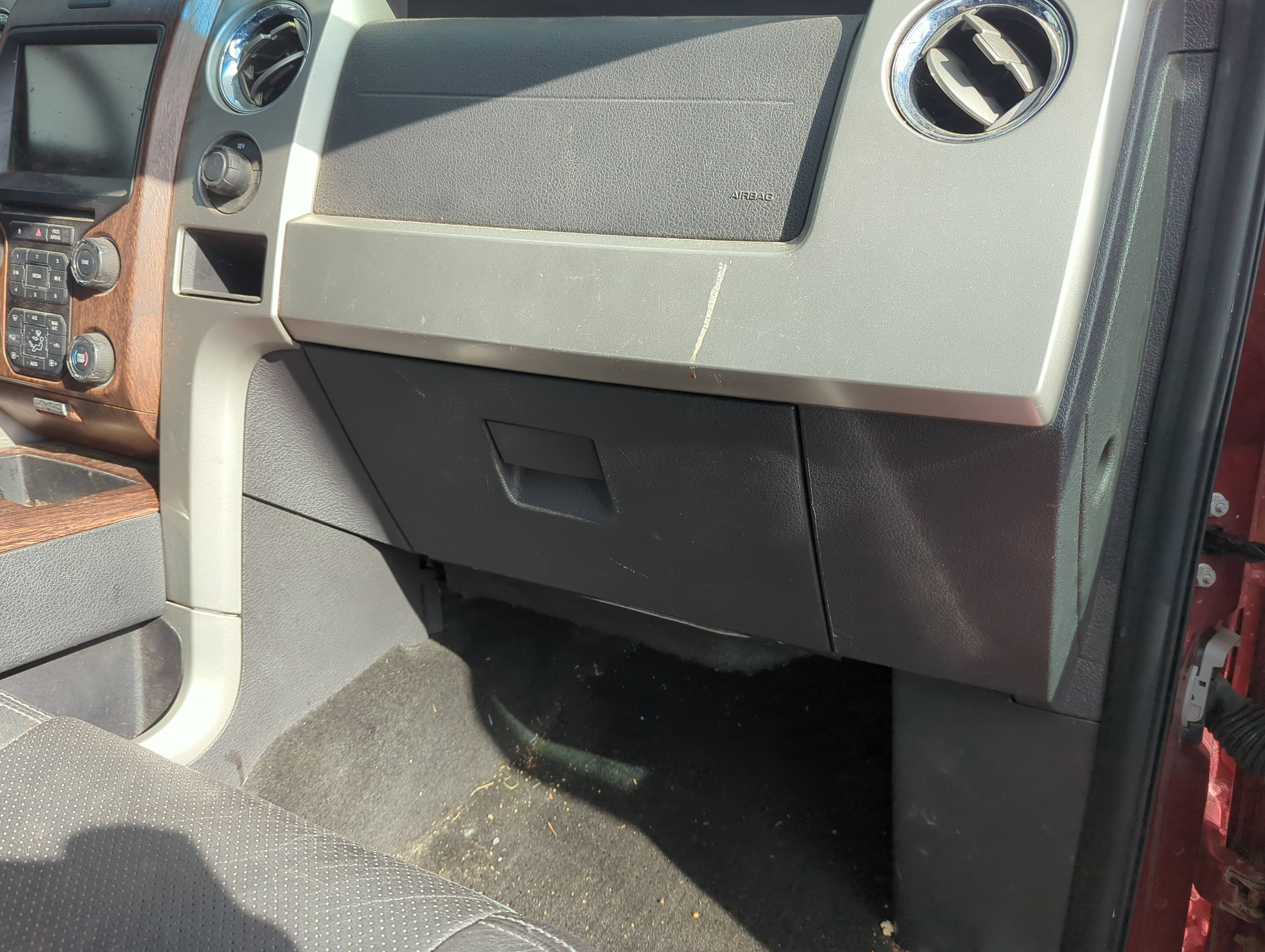 Picture of 2013 Ford F-150 Passenger Glove Box Door Storage Compartment 1227111