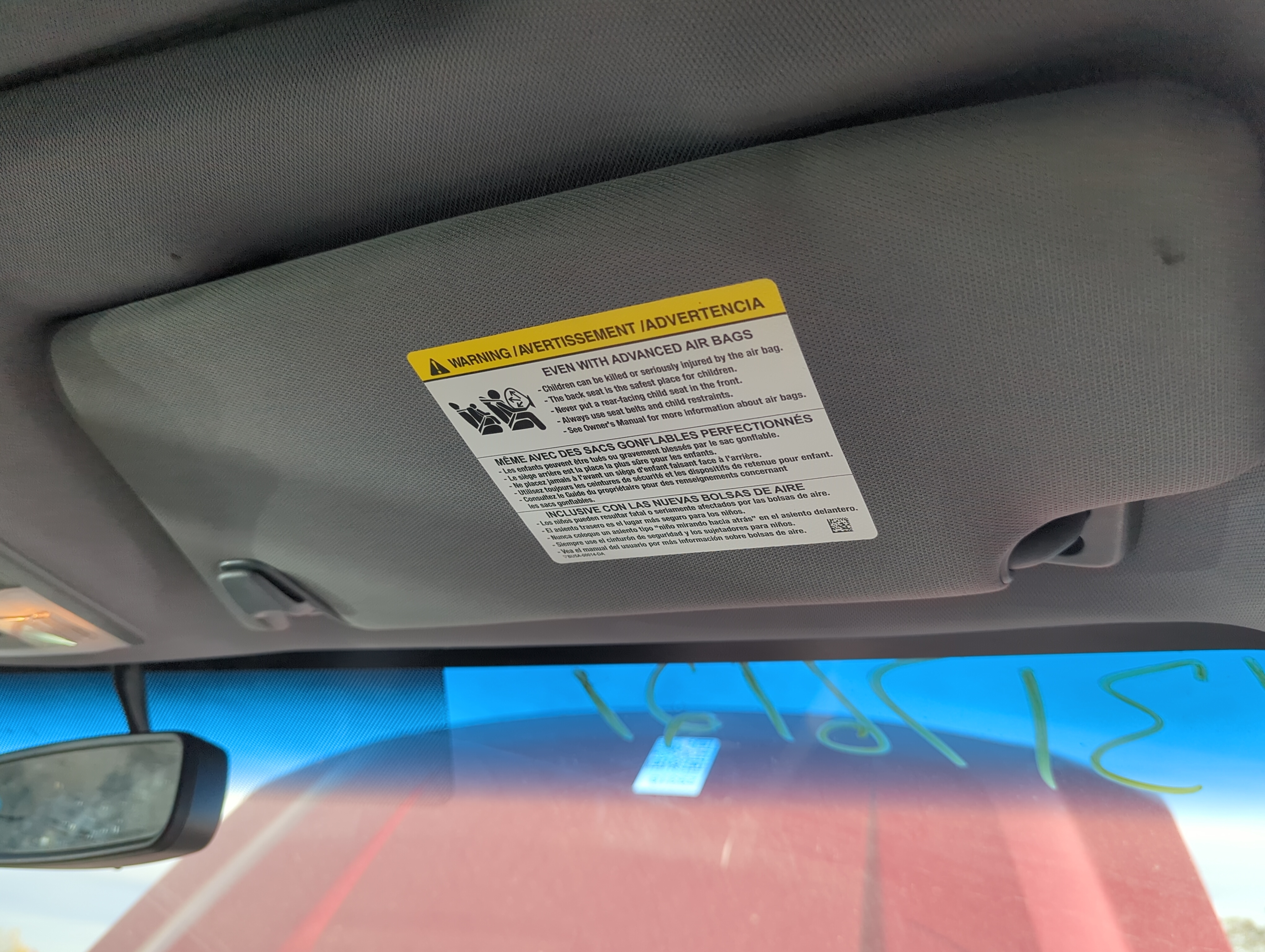 Picture of 2010-2014 Ford F-150 Passenger Sun Visor Mirror Right Sunvisor 1227208