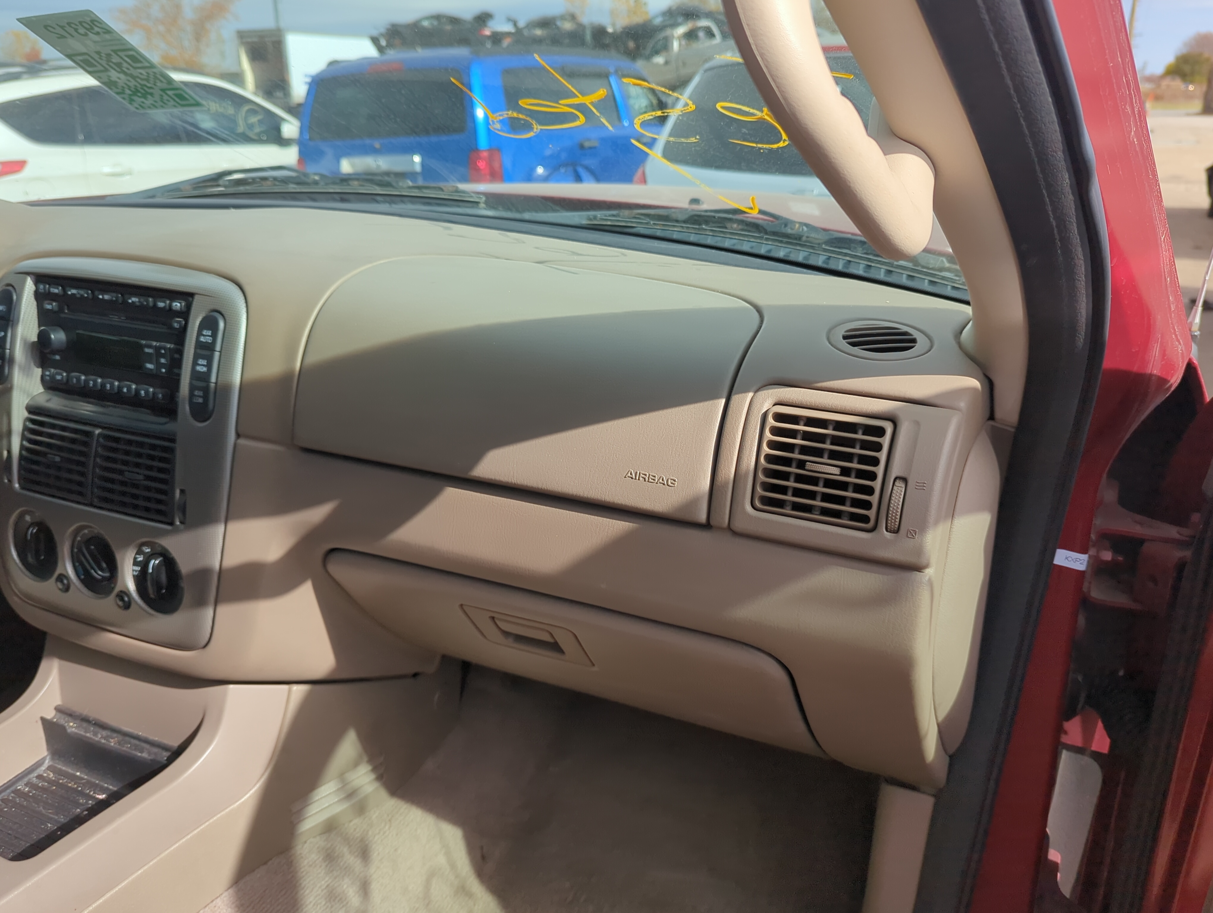 2002-2005 Ford Explorer Air Bag Passenger Right Dashboard Oem 1227305 - Oemusedautoparts1.com