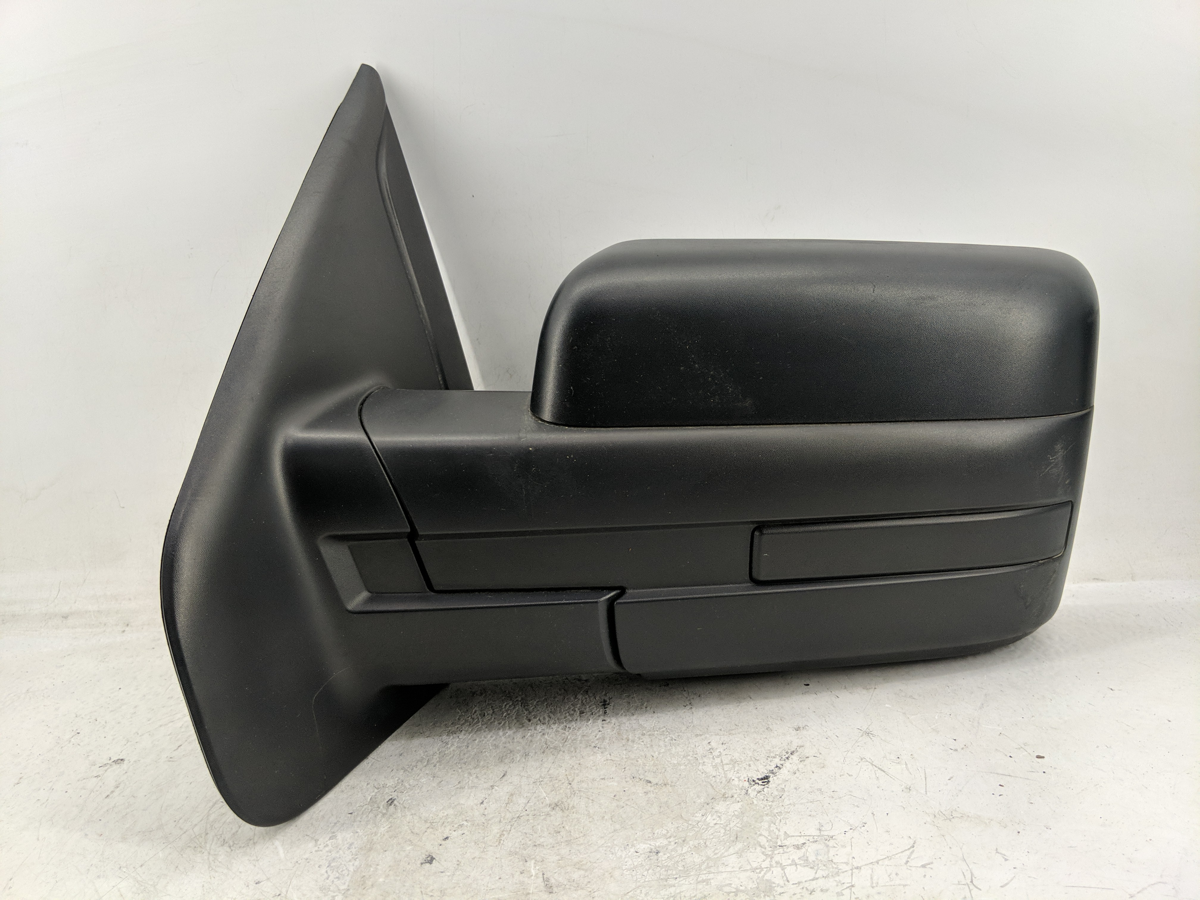 2011-2014 Ford F-150 Driver Left Side View Manual Door Mirror Black 1227805 - Oemusedautoparts1.com