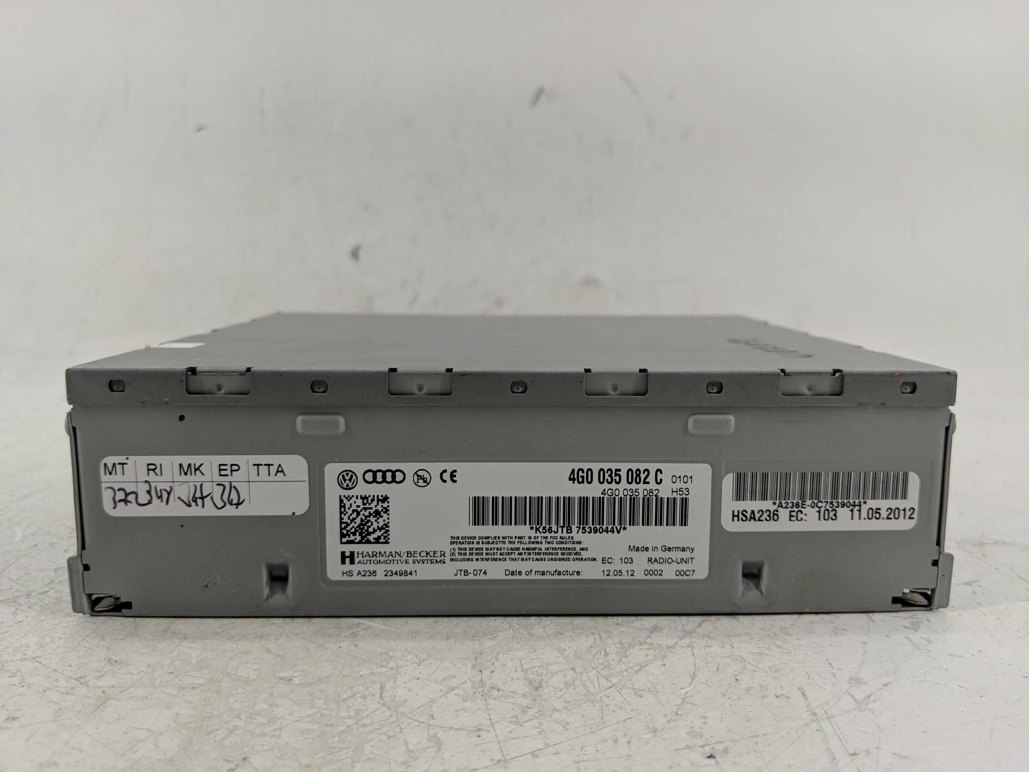 Picture of 2013-2016 Audi A4 Am Fm Cd Player Radio Receiver 1227881