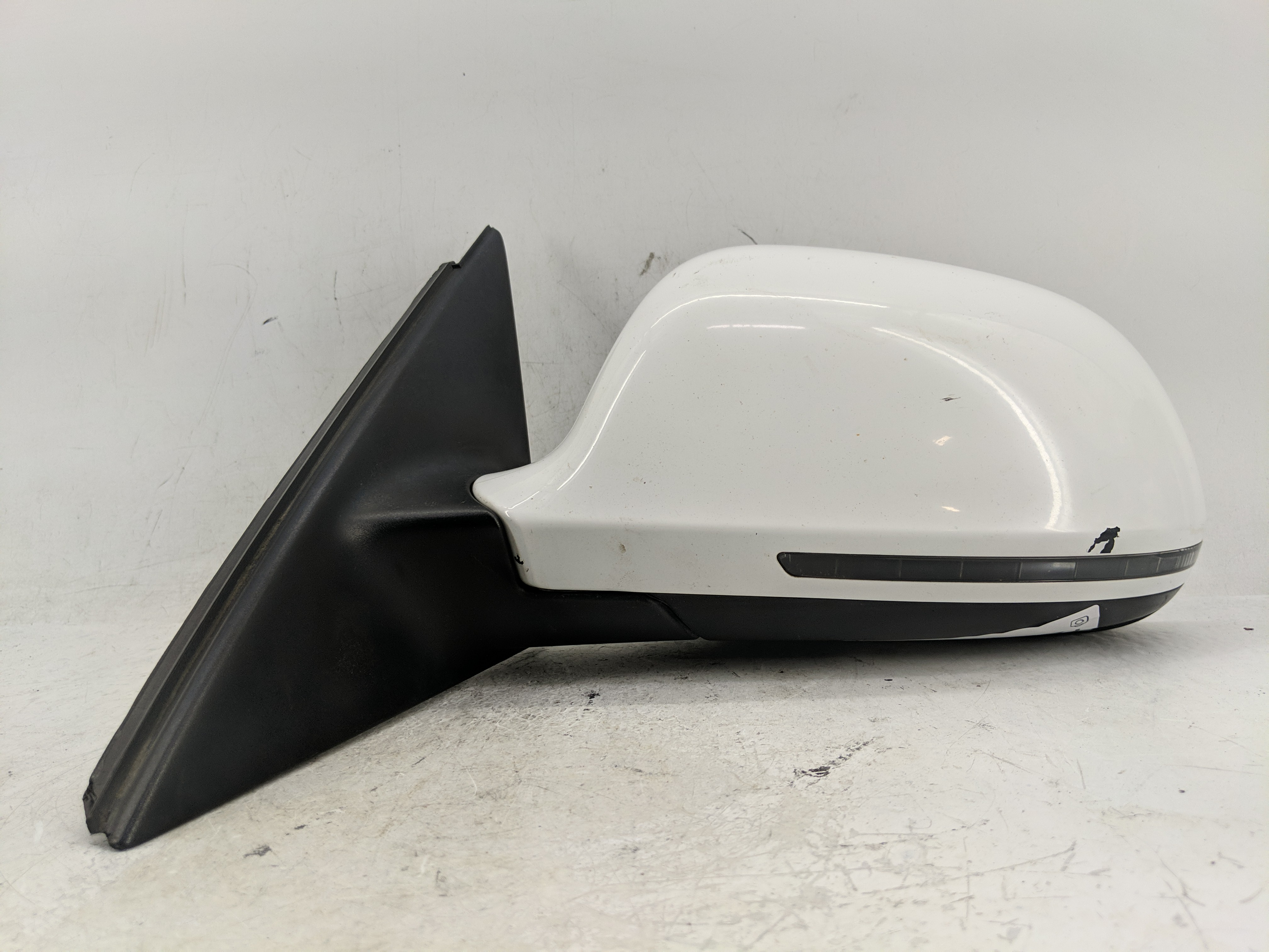 Picture of 2009-2009 Audi A4 Quattro Driver Left Side View Power Door Mirror White 1228106