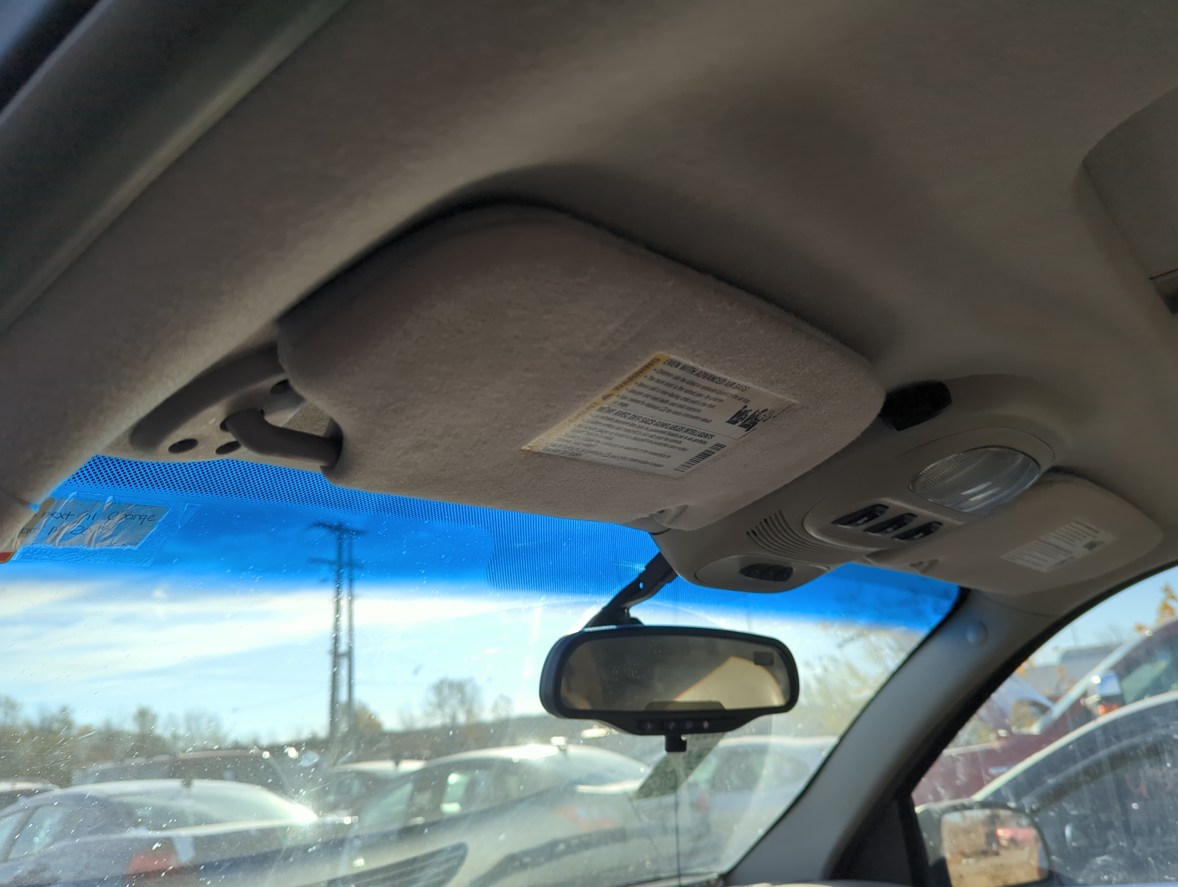 2005 Chevrolet Trailblazer Ext Driver Sun Visor Mirror Left Sunvisor 1228502 - Oemusedautoparts1.com