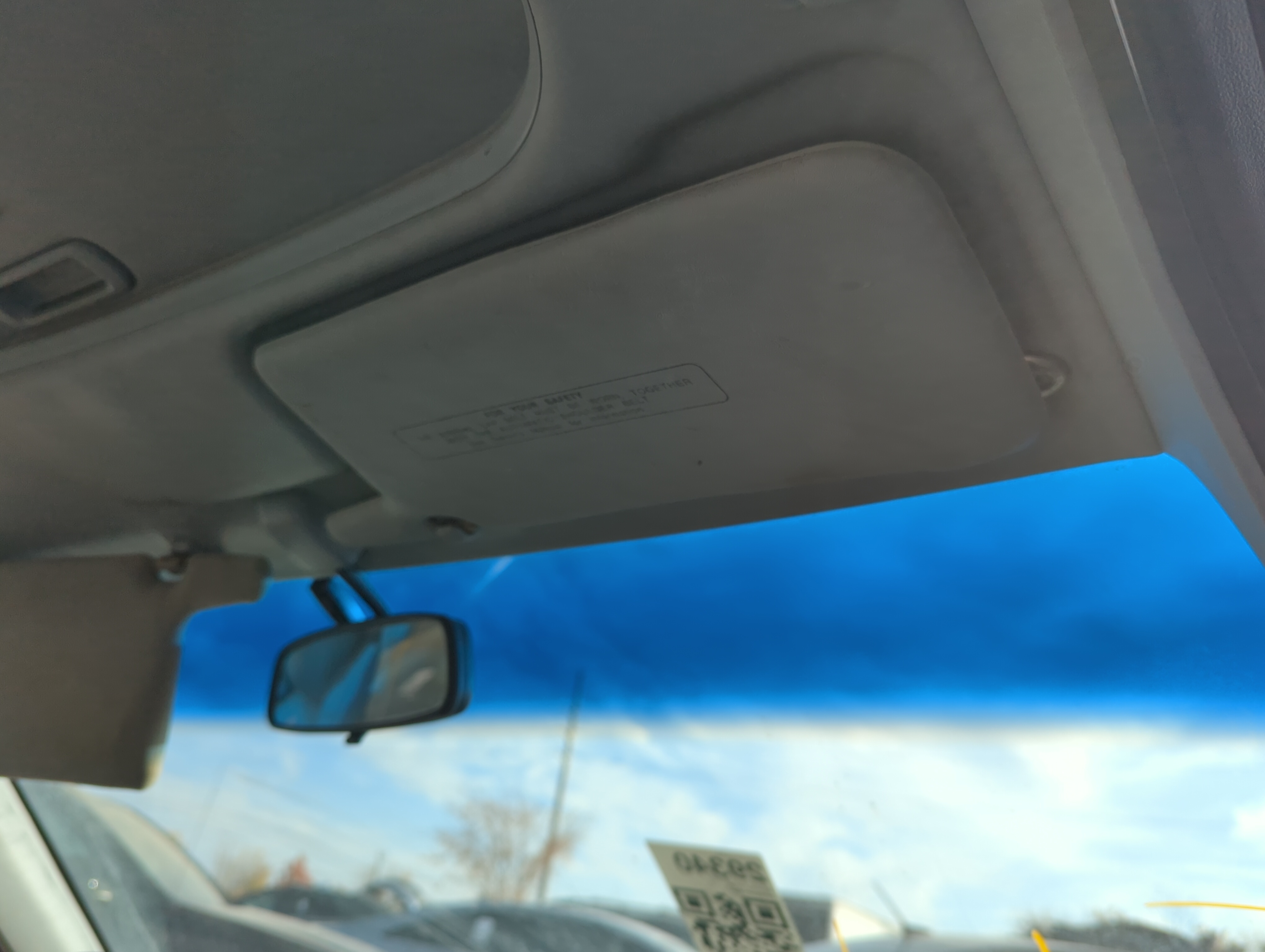 1991 Honda Accord Passenger Sun Visor Mirror Right Sunvisor 1228630 - Oemusedautoparts1.com