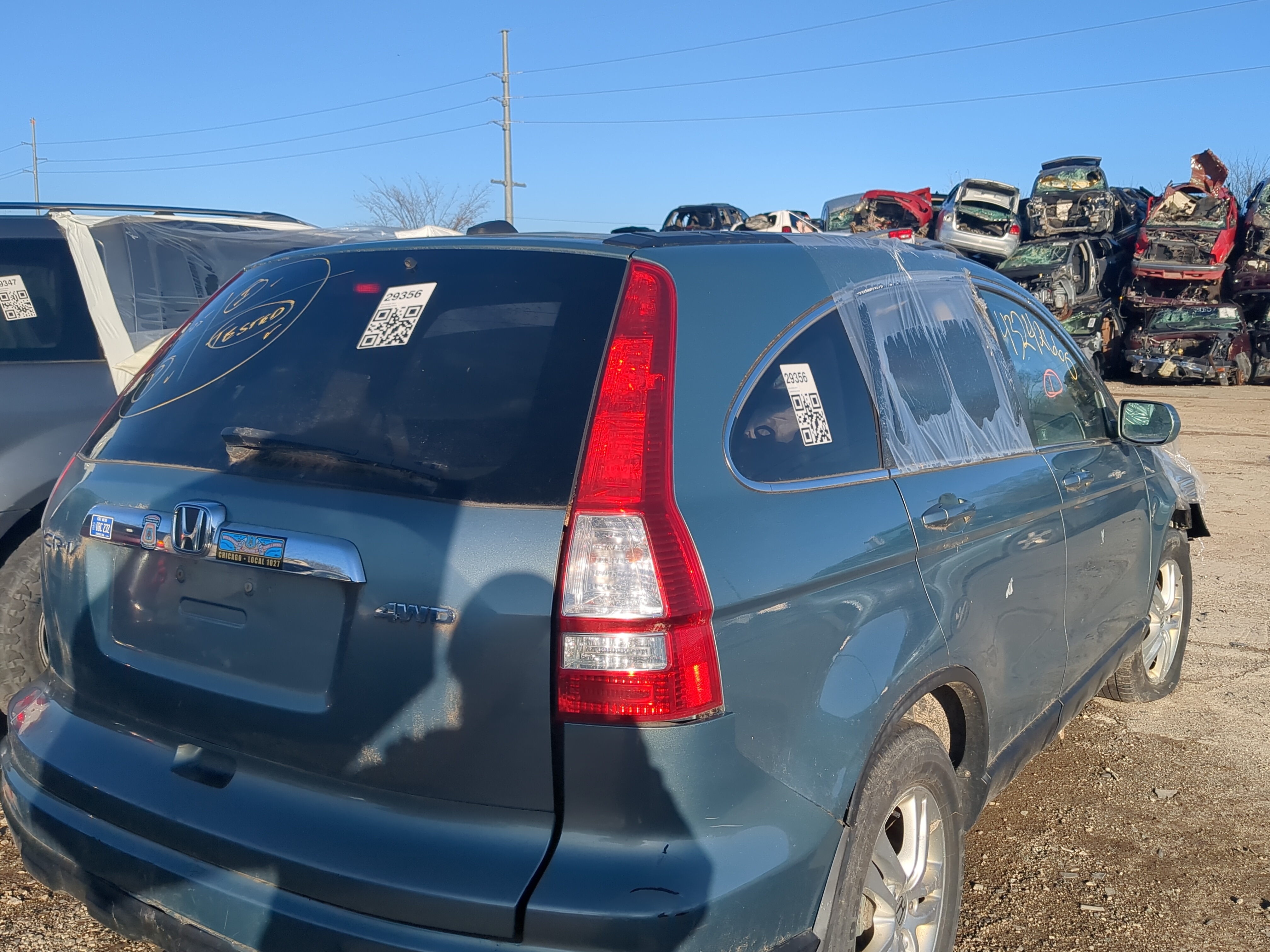 Picture of 2007-2011 Honda Cr-v Passenger Right Side Tail Light Taillight Oem 1231732