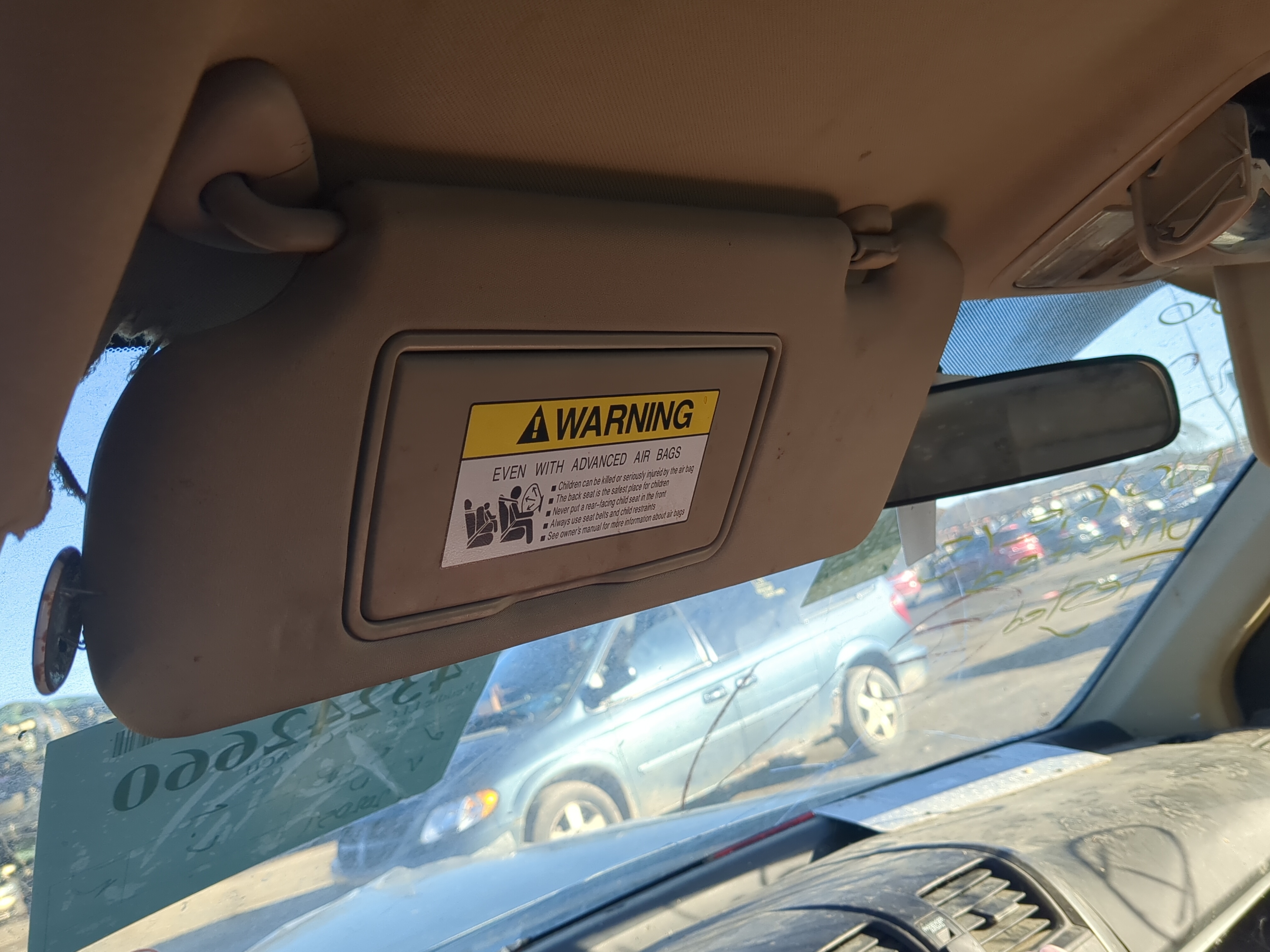 Picture of 2010-2011 Honda Cr-v Driver Sun Visor Mirror Left Sunvisor 1231738