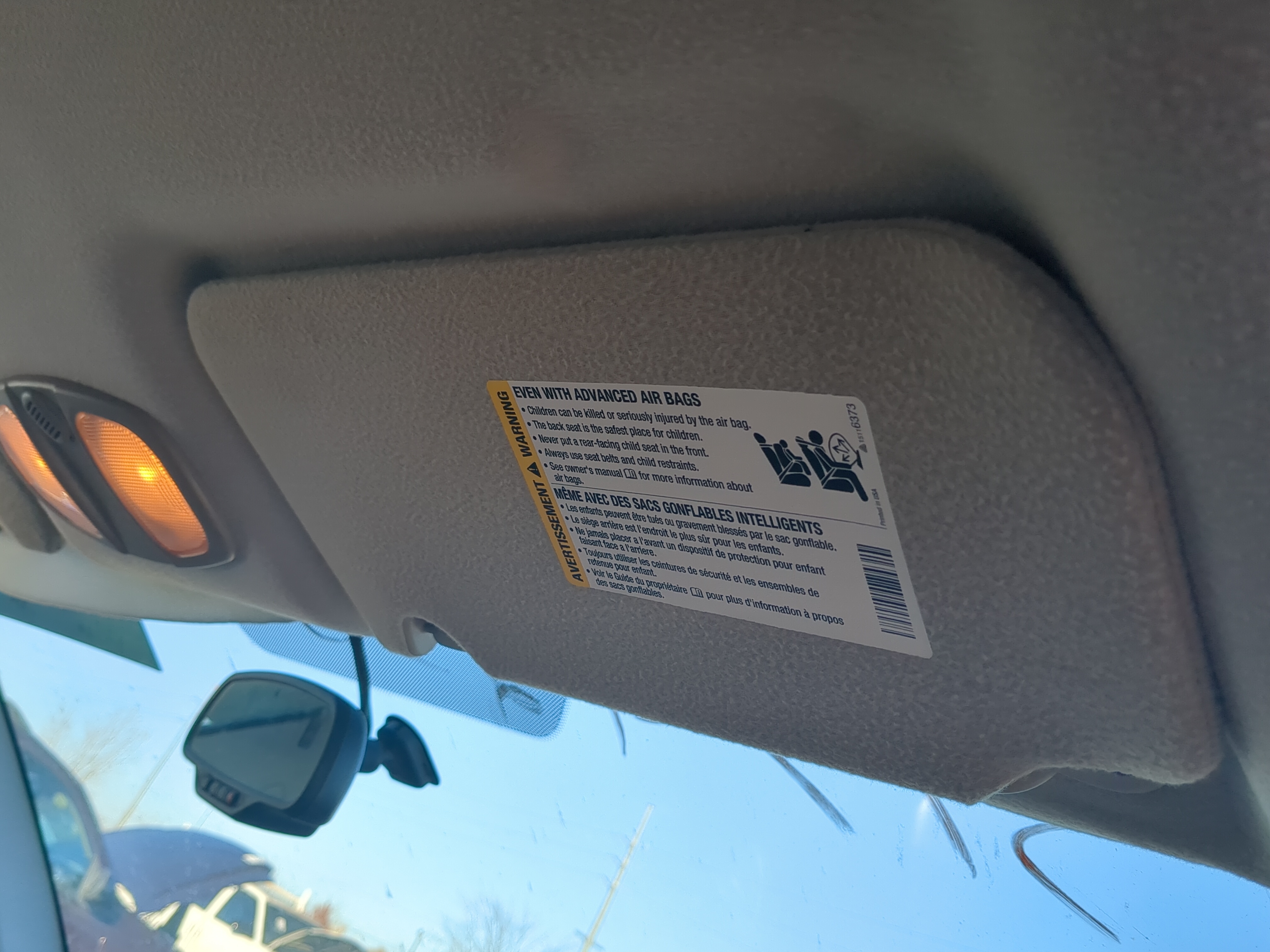 2002-2007 Saturn Vue Passenger Sun Visor Mirror Right Sunvisor 1232338 - Oemusedautoparts1.com