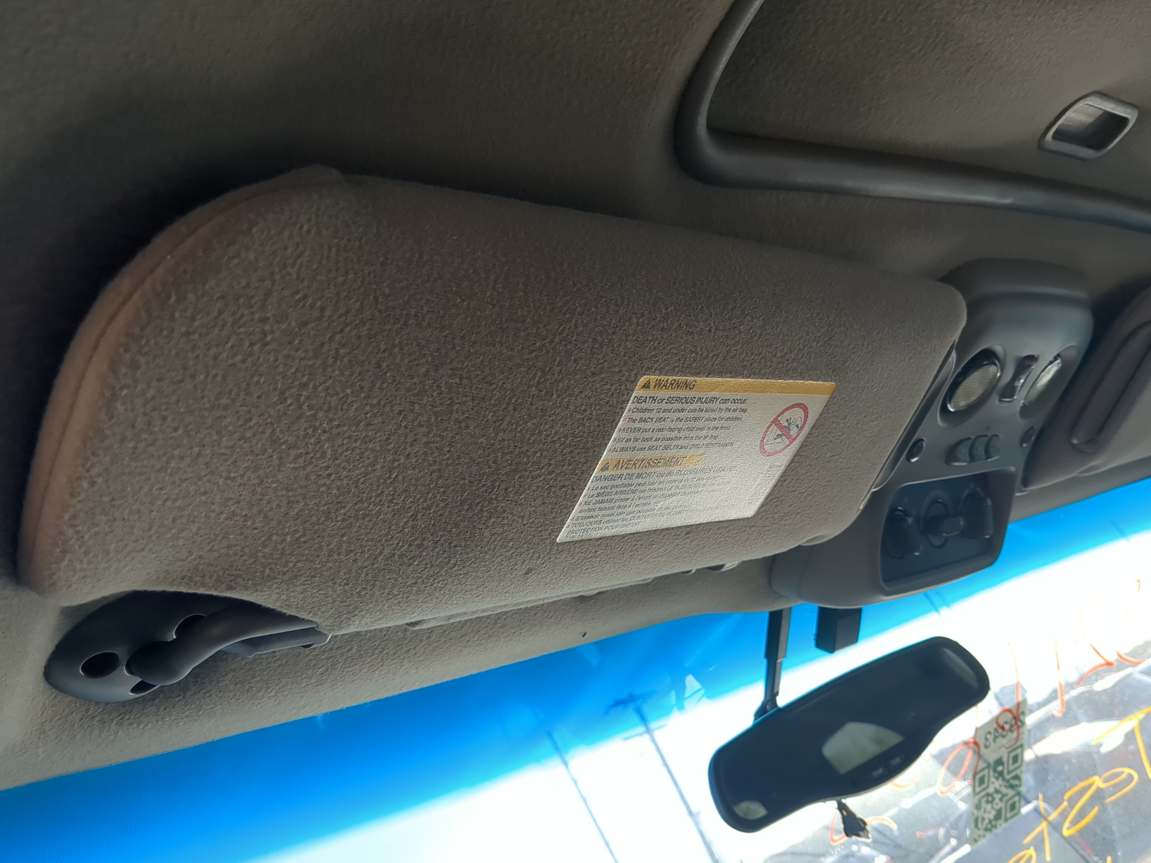 2000-2003 Chevrolet Suburban 1500 Driver Sun Visor Mirror Left Sunvisor 1232555 - Oemusedautoparts1.com