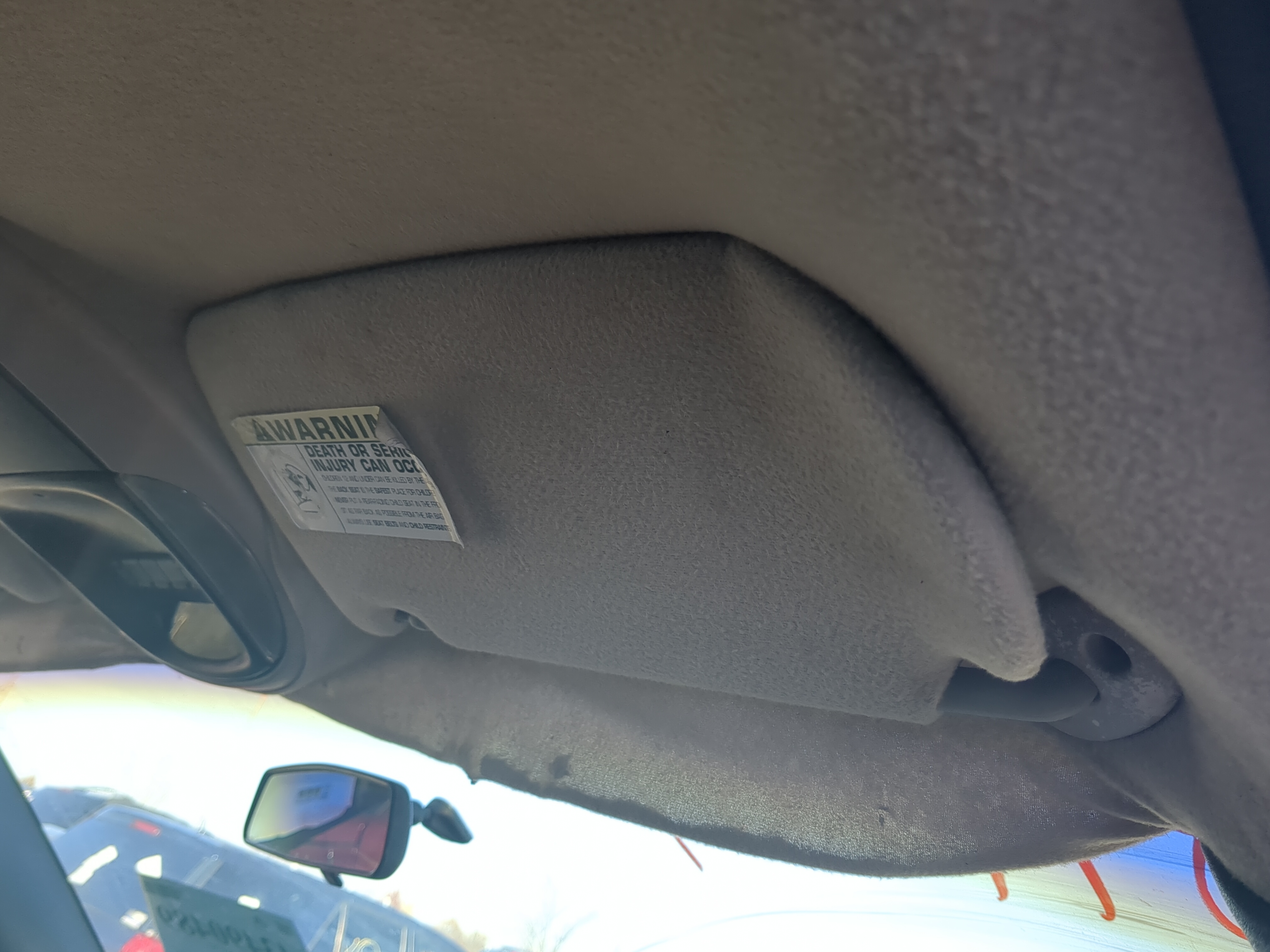 Dodge Grand Caravan Passenger Sun Visor Mirror Right Sunvisor 1232576 - Oemusedautoparts1.com