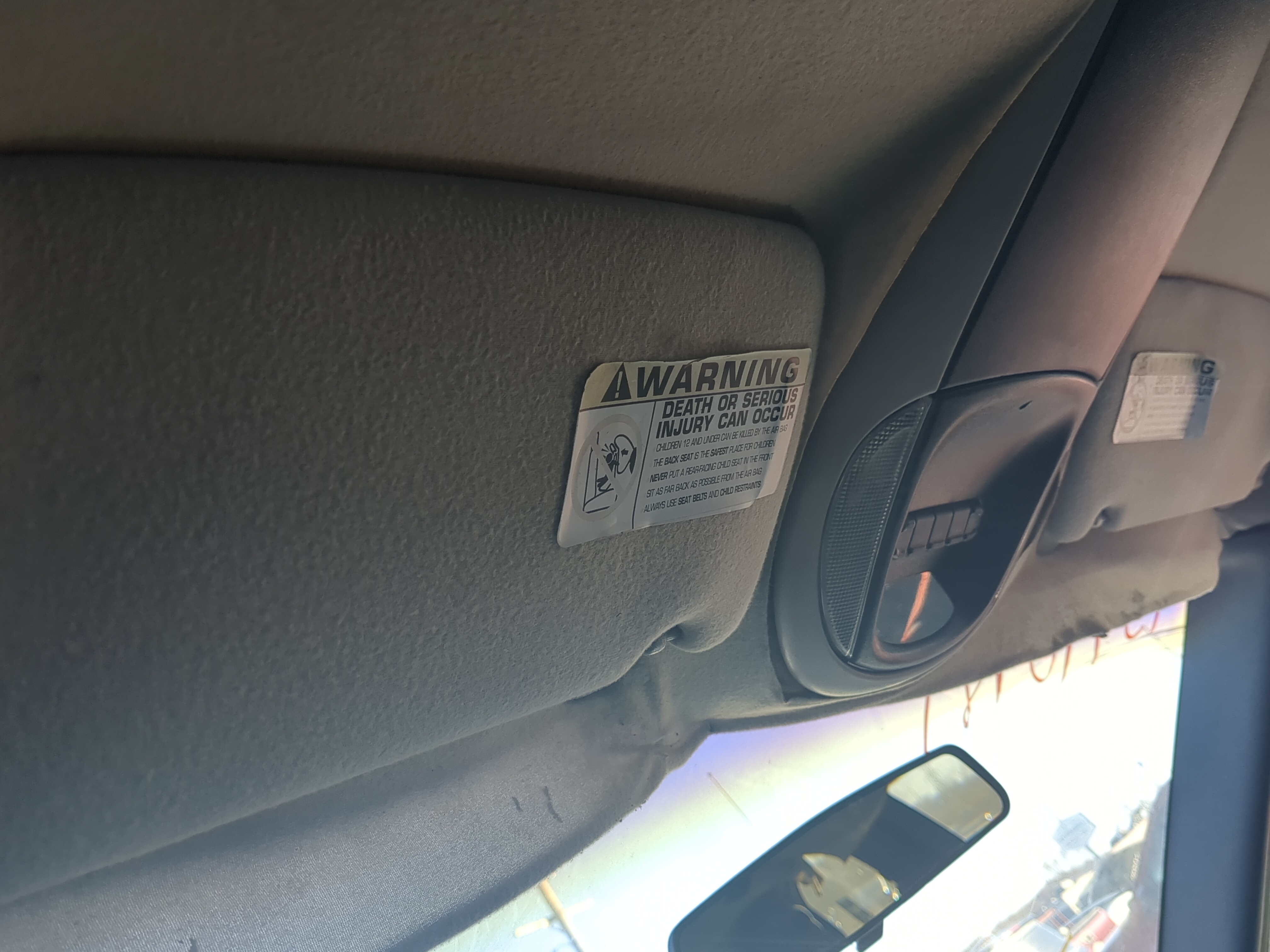 Dodge Grand Caravan Driver Sun Visor Mirror Left Sunvisor 1232602 - Oemusedautoparts1.com