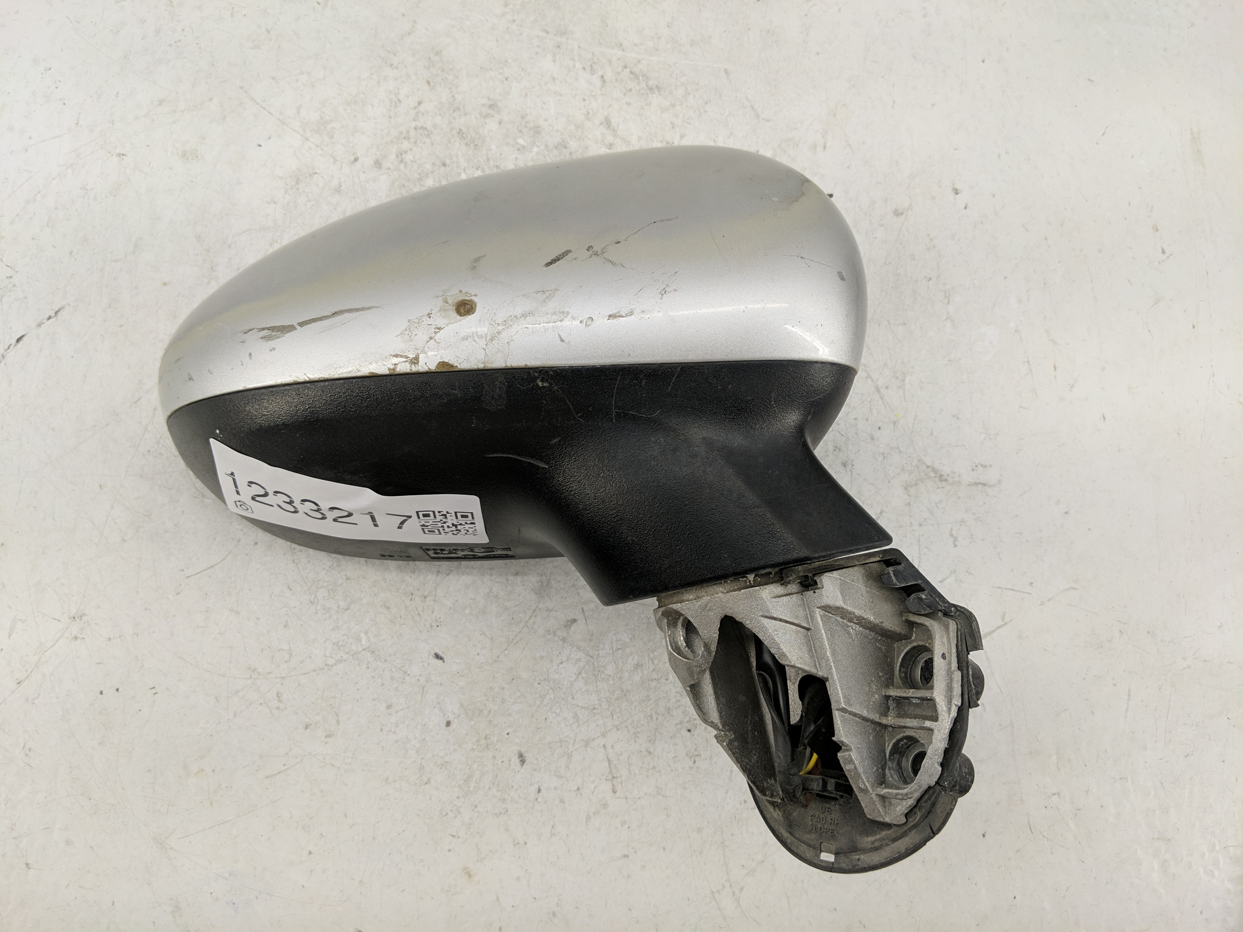 2012-2014 Kia Rio Passenger Right Side View Power Door Mirror Gray 1233217 - Oemusedautoparts1.com
