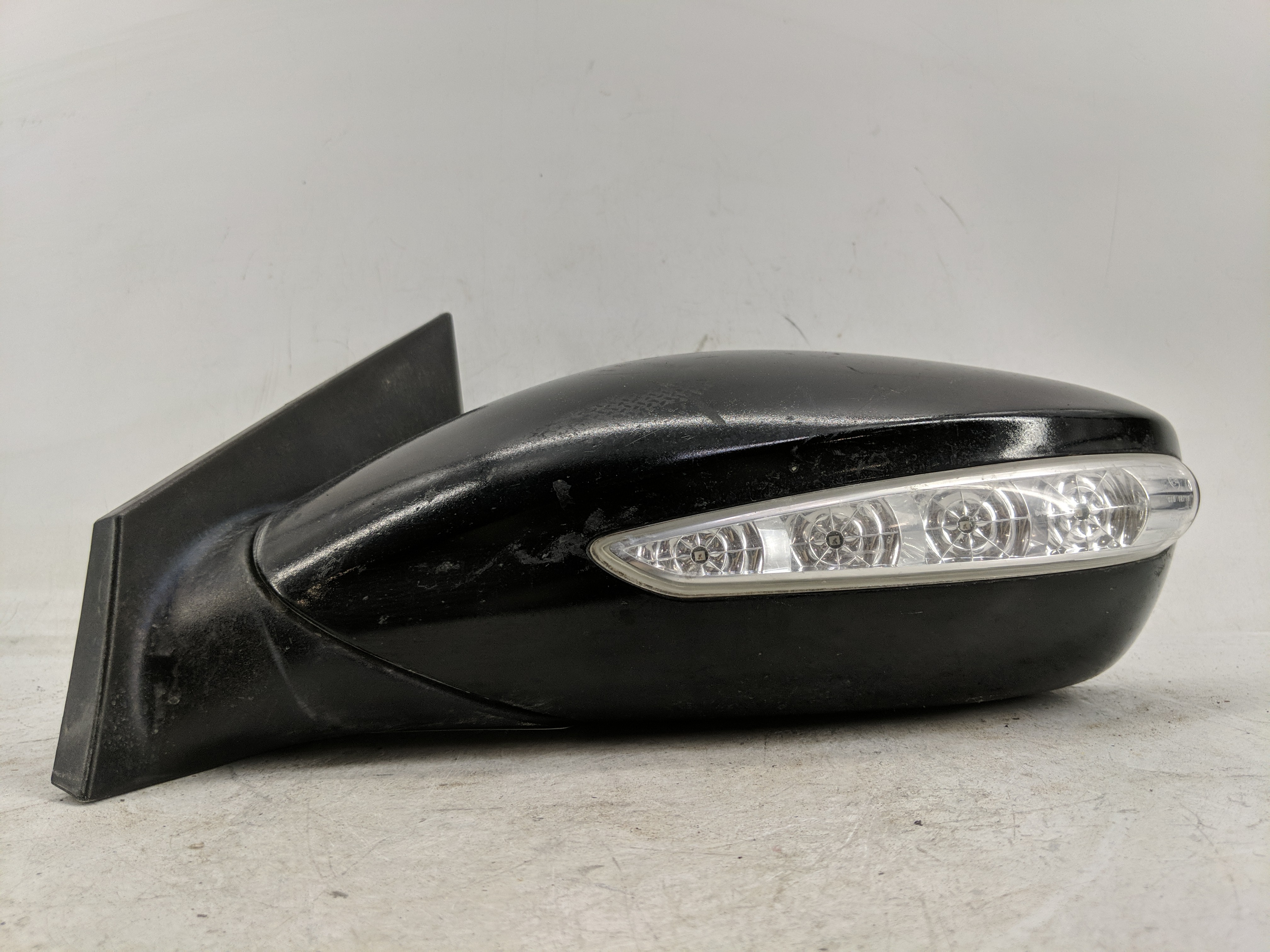 2011-2015 Hyundai Sonata Driver Left Side View Power Door Mirror Black 1233220 - Oemusedautoparts1.com