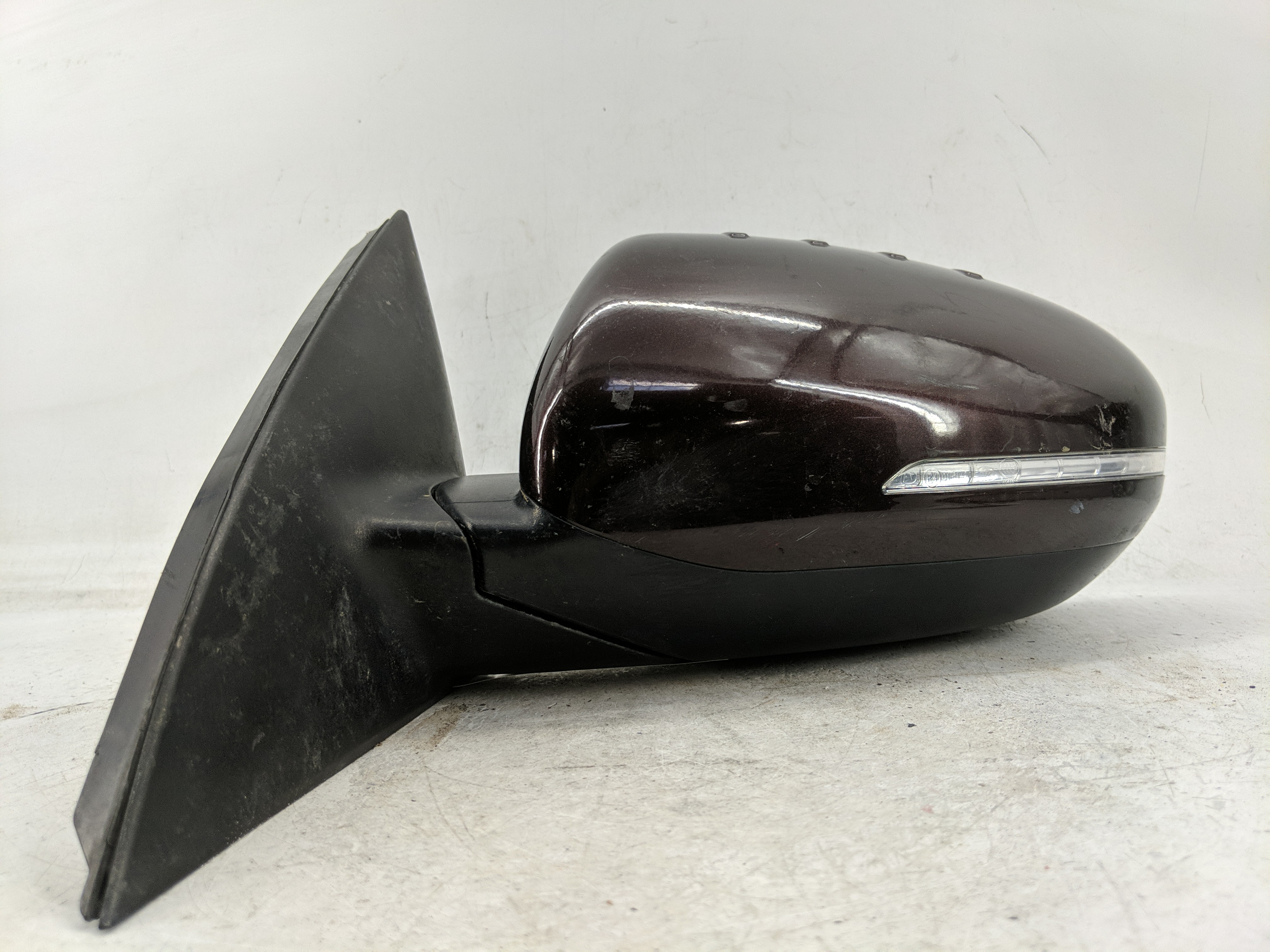 2014-2015 Kia Optima Driver Left Side View Power Door Mirror Burgundy 1233233 - Oemusedautoparts1.com