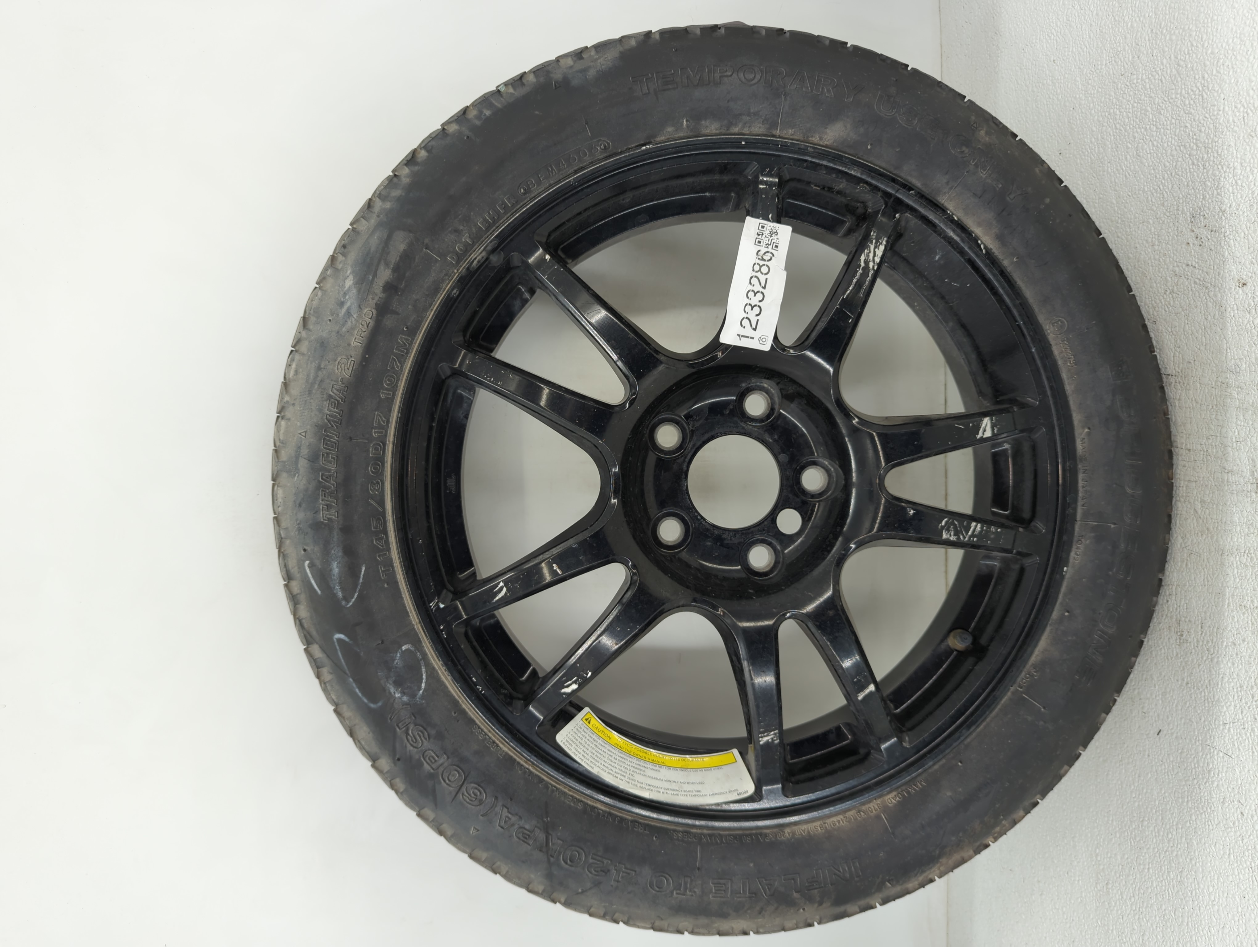 Picture of 2014-2015 Infiniti Q60 Spare Donut Tire Wheel Rim Oem 1233286