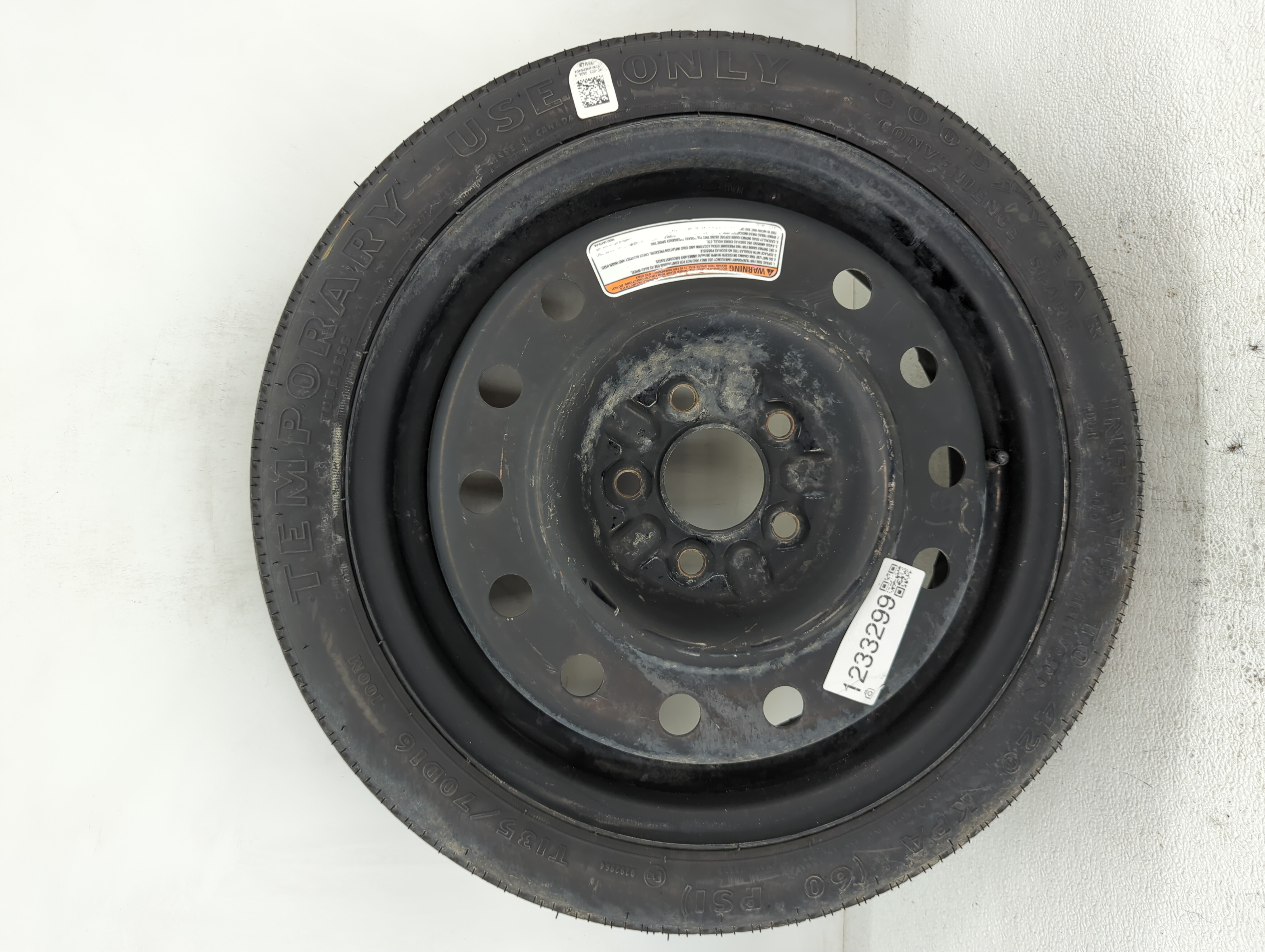 Picture of 1993-2007 Ford Taurus Spare Donut Tire Wheel Rim Oem 1233299