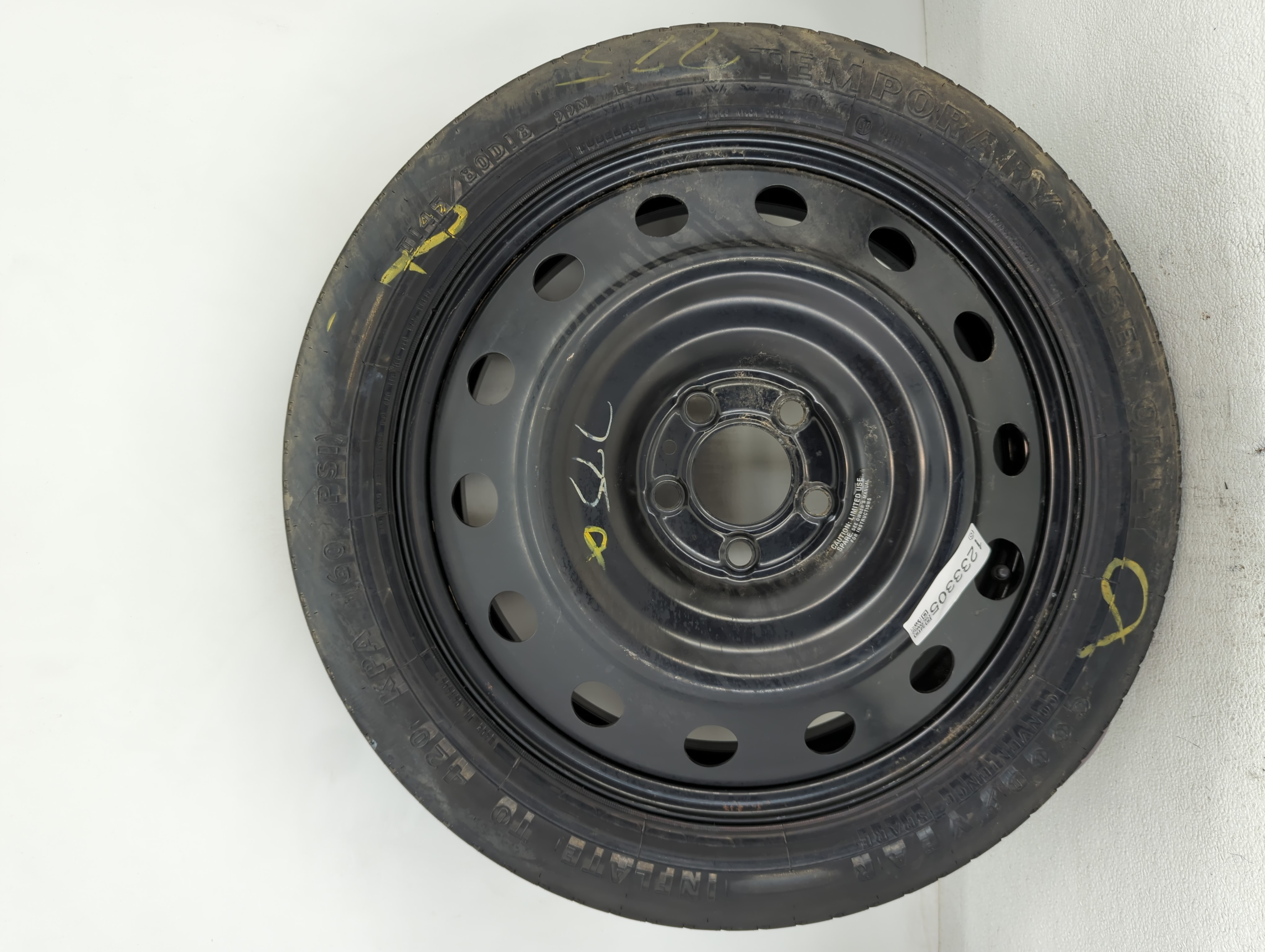 Picture of 2006-2022 Dodge Charger Spare Donut Tire Wheel Rim Oem 1233305