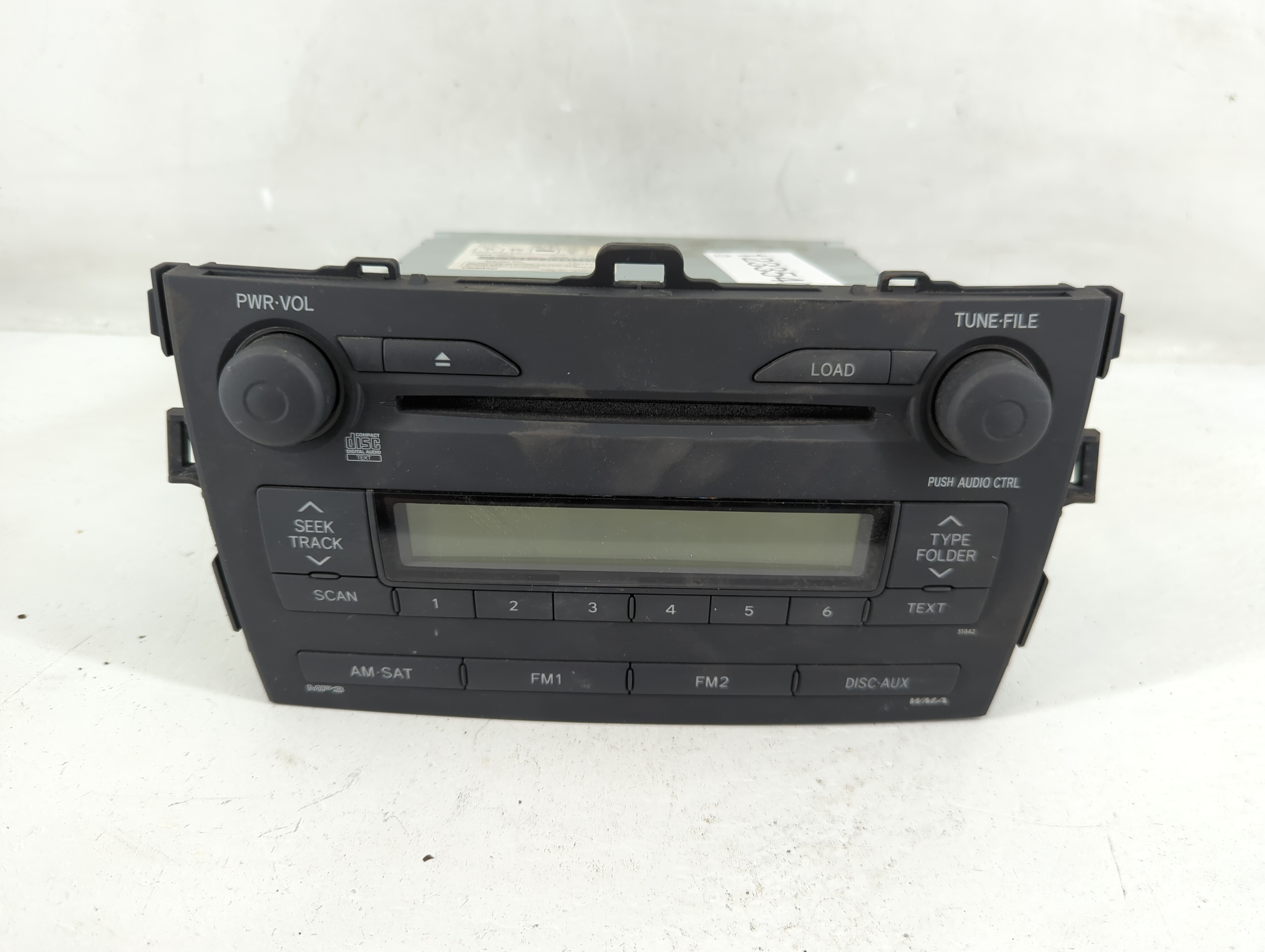 2009-2009 Toyota Corolla Am Fm Cd Player Radio Receiver 1233540 - Oemusedautoparts1.com