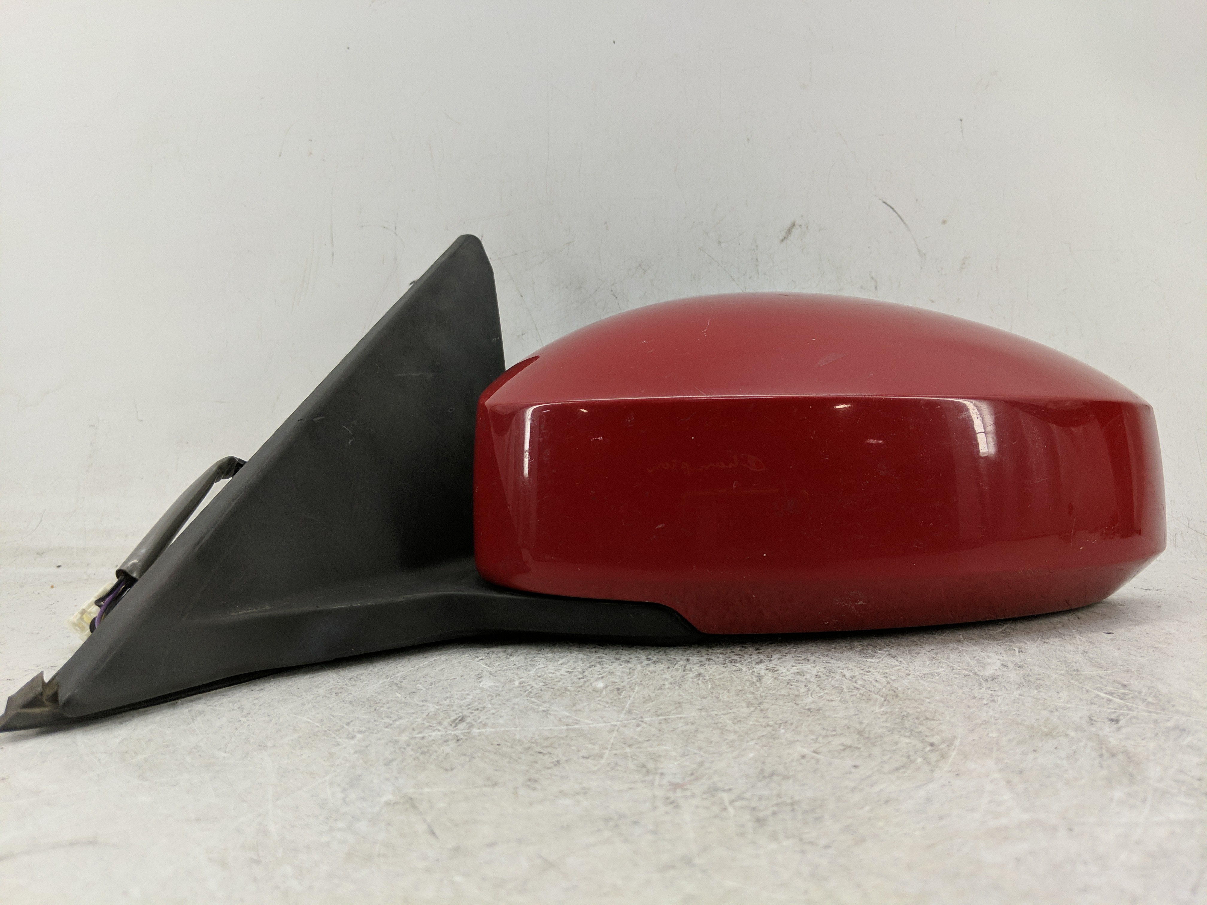 2003-2009 Nissan 350z Driver Left Side View Power Door Mirror Red 1233646 - Oemusedautoparts1.com