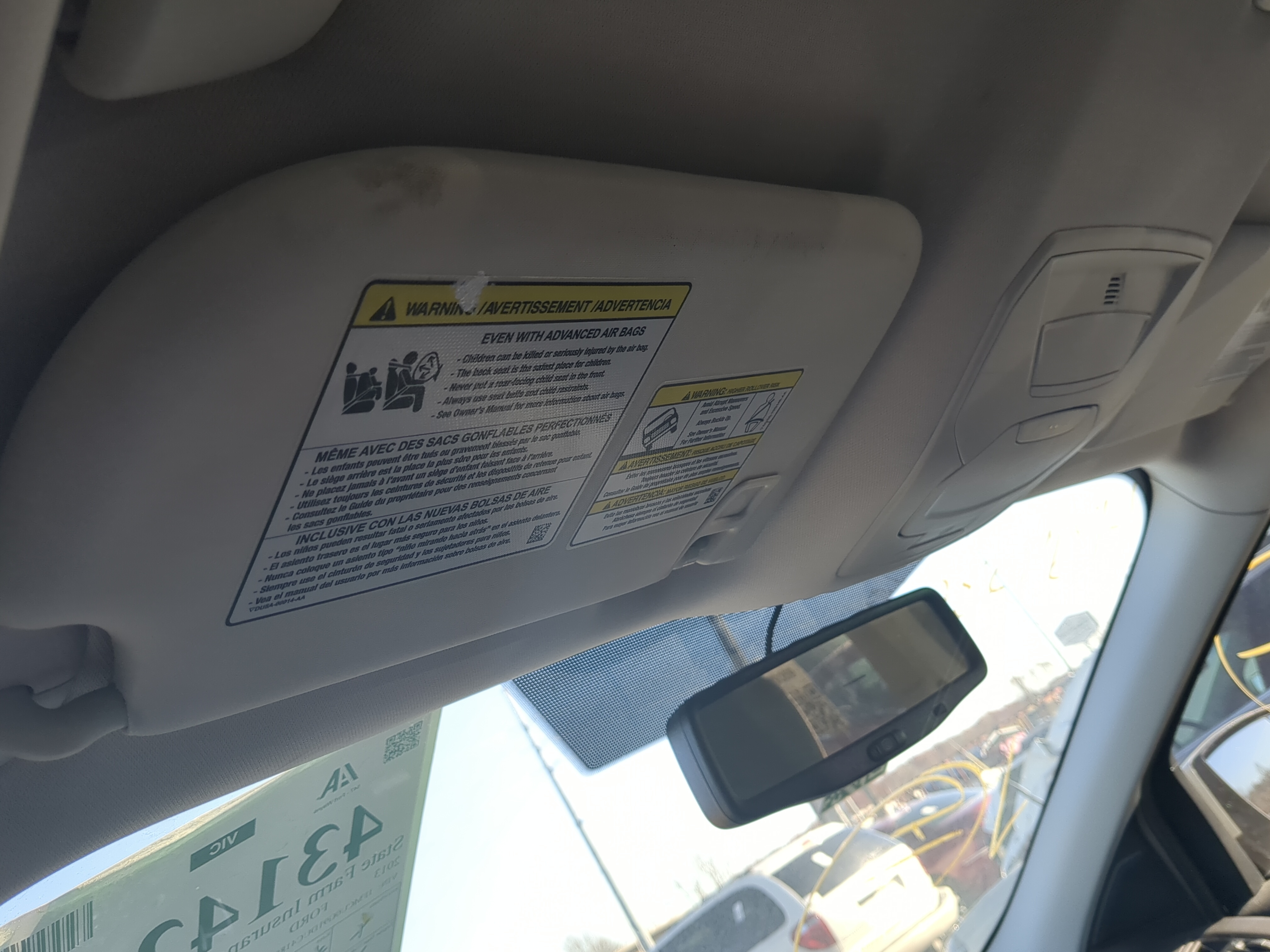 Picture of 2013-2019 Ford Escape Driver Sun Visor Mirror Left Sunvisor 1234468