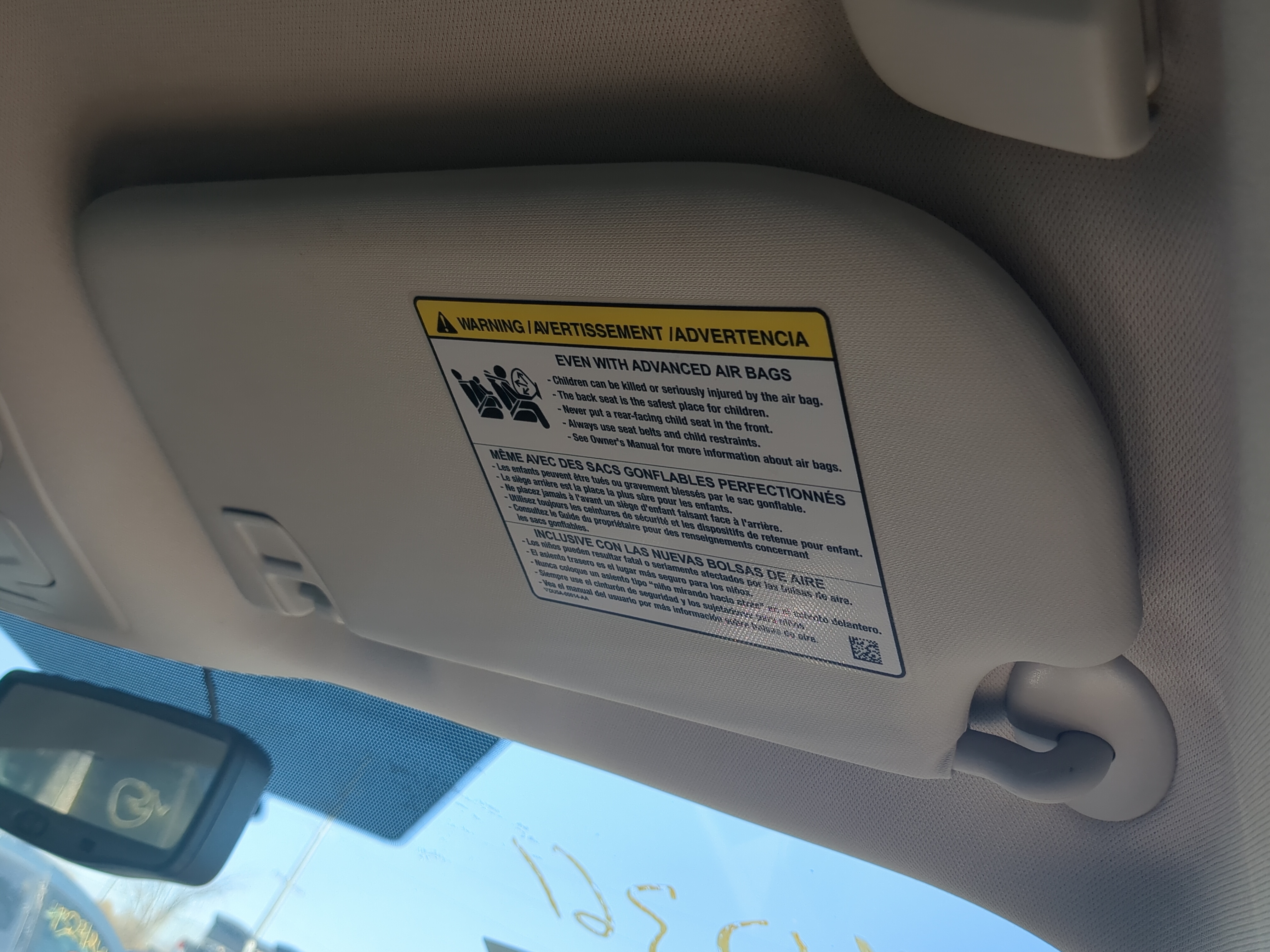 Picture of 2013-2019 Ford Escape Passenger Sun Visor Mirror Right Sunvisor 1234469