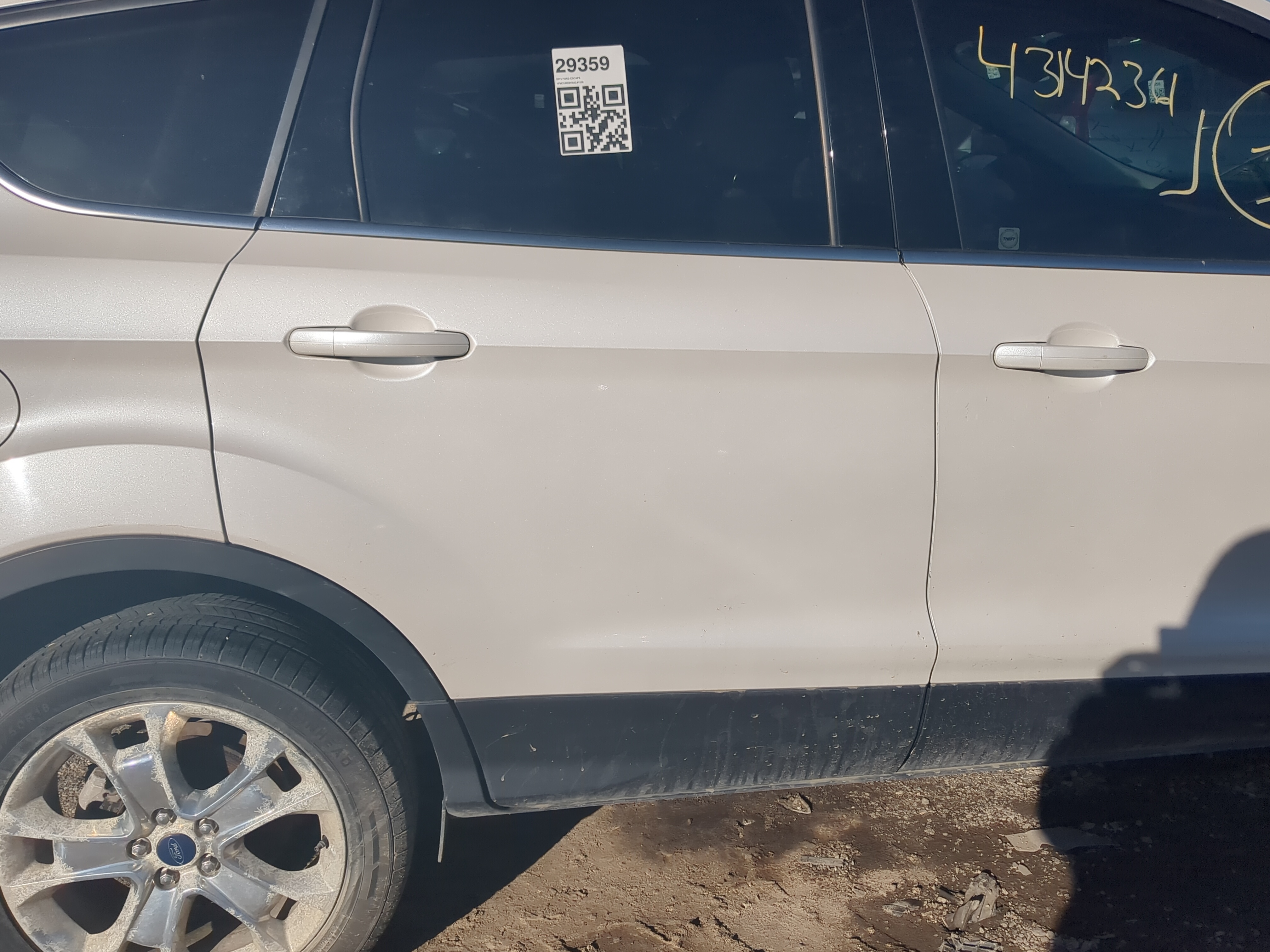 Picture of 2013-2019 Ford Escape Passenger Rear Door Oem 1234484