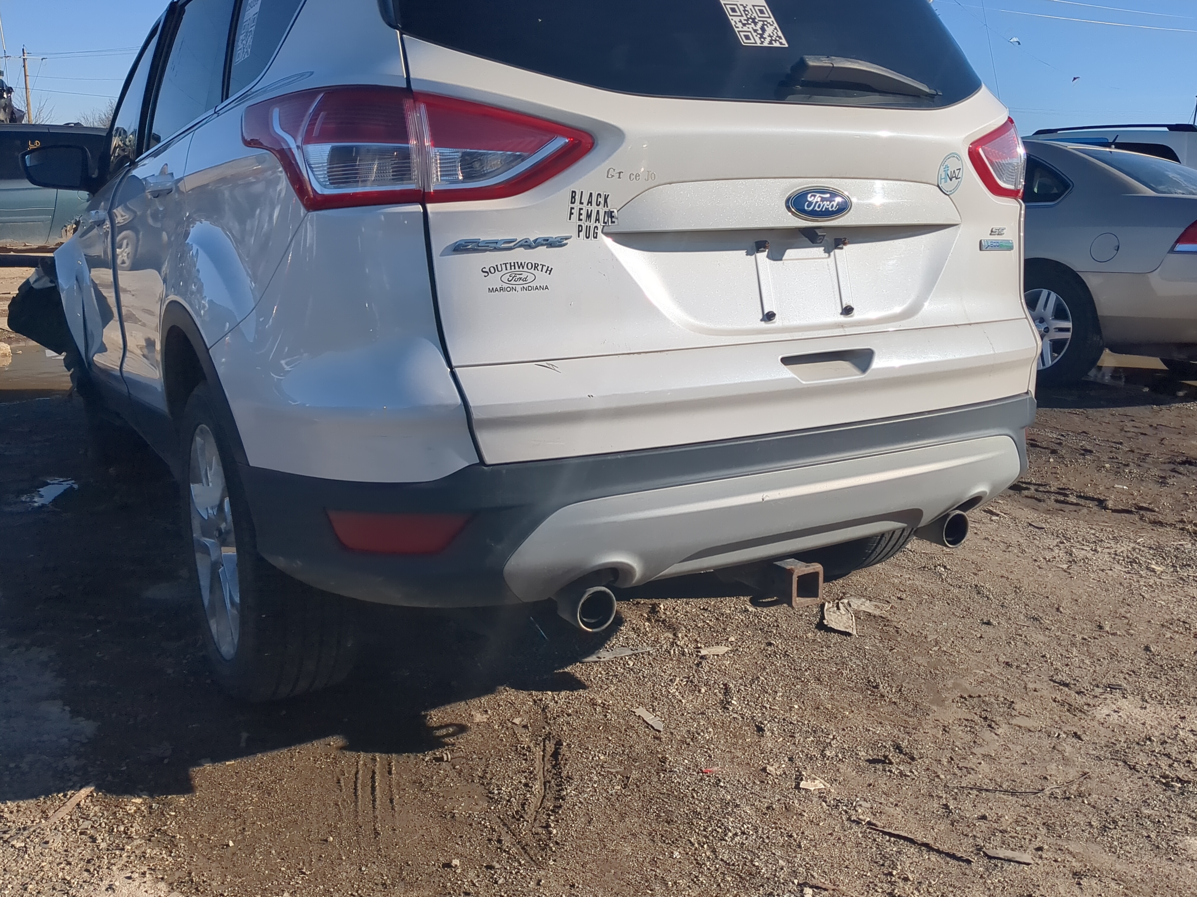 Picture of 2013-2016 Ford Escape Rear Bumper Assembly Oem 1234548