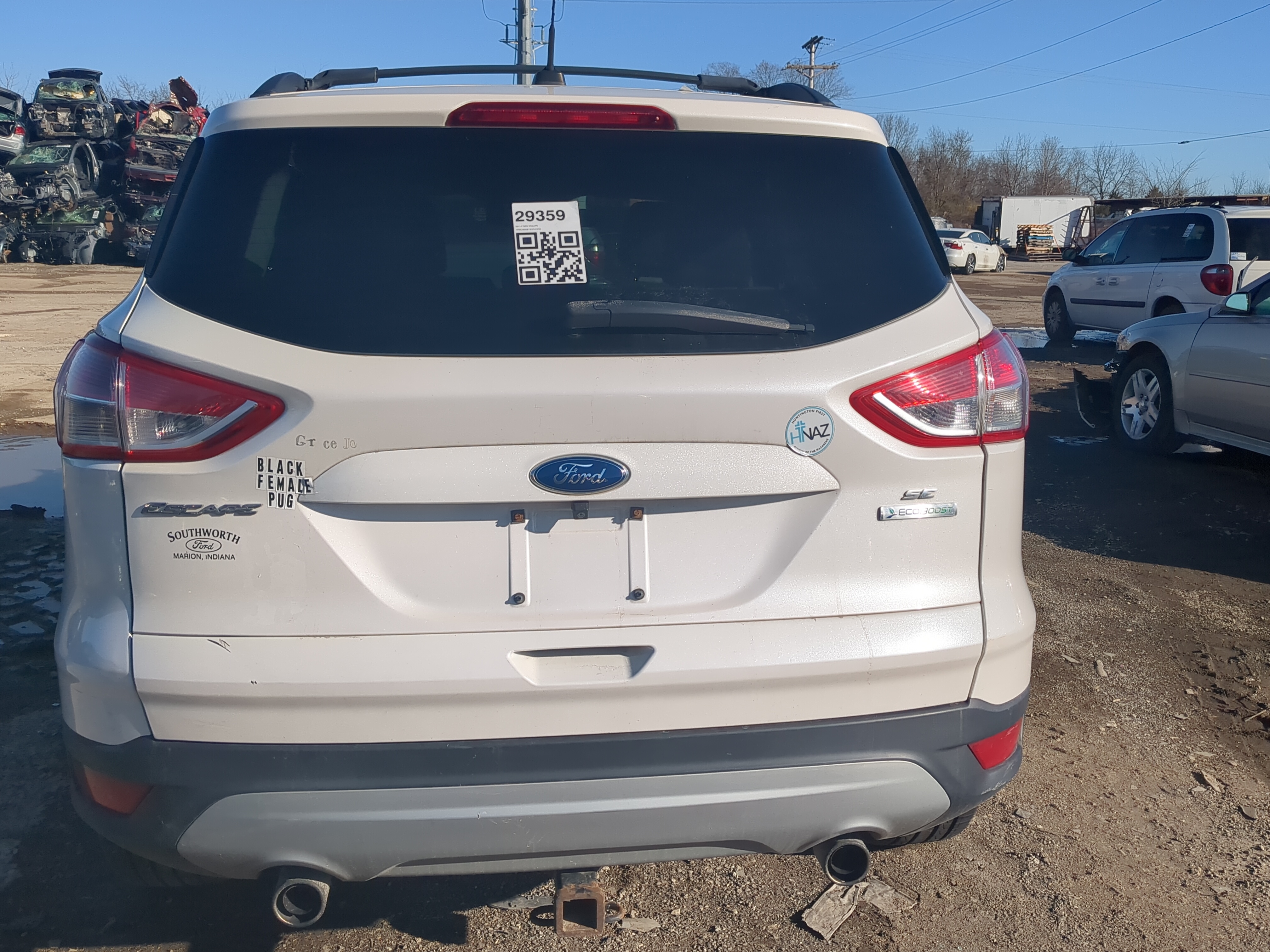 Picture of 2013-2013 Ford Escape Trunk/decklid/hatch/tailgate Oem 1234555