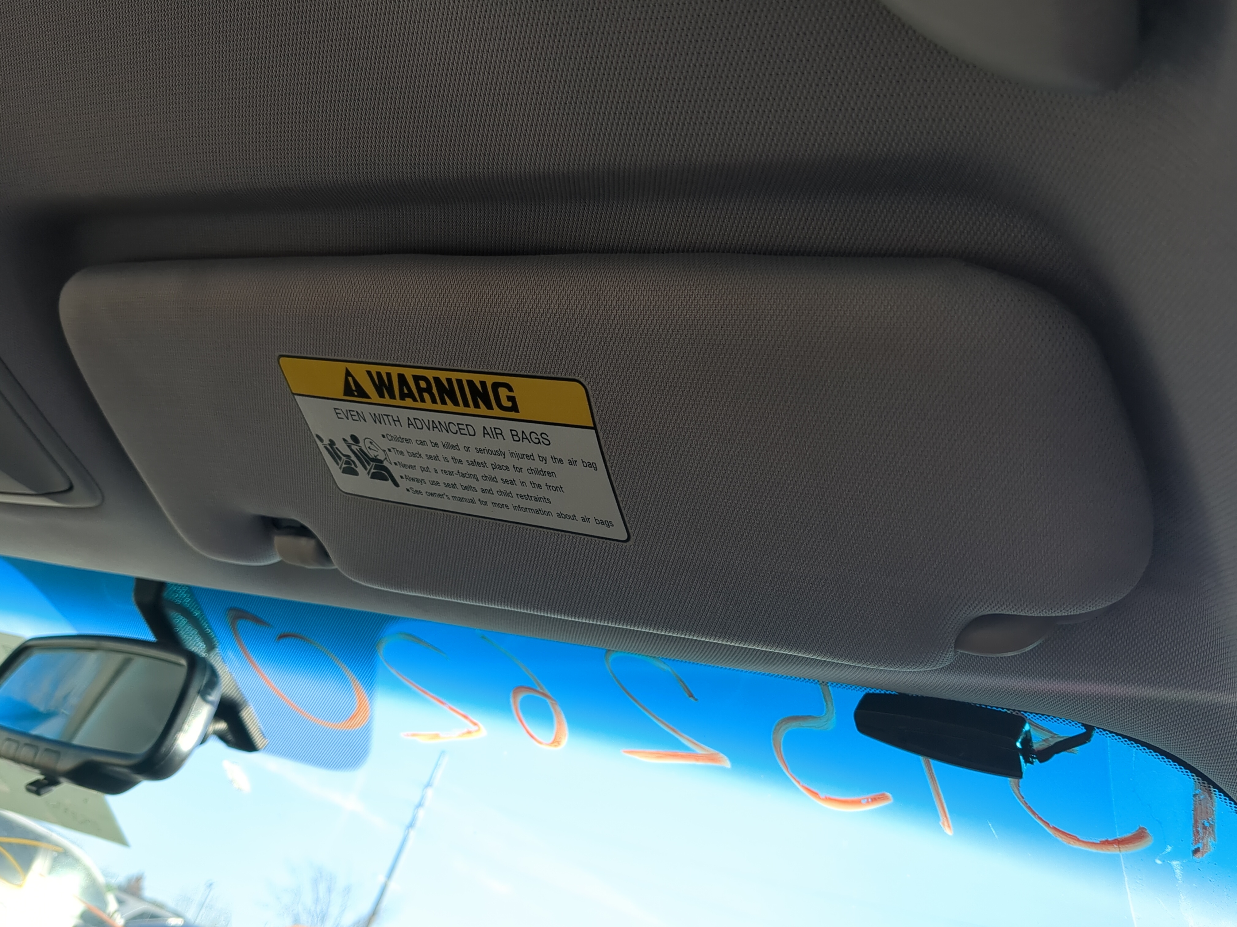 2011-2015 Hyundai Sonata Passenger Sun Visor Mirror Right Sunvisor 1234742 - Oemusedautoparts1.com