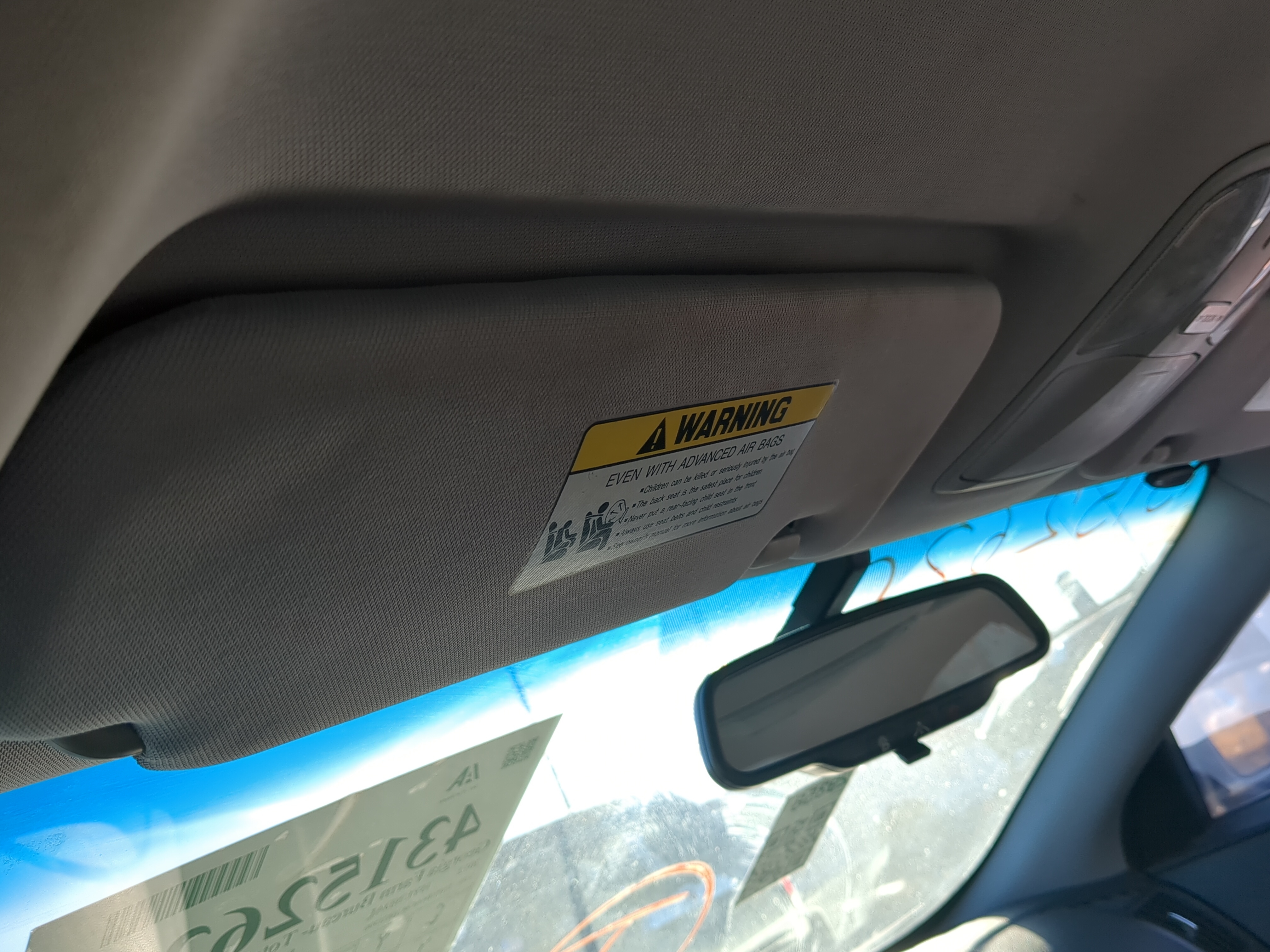 Picture of 2011-2015 Hyundai Sonata Driver Sun Visor Mirror Left Sunvisor 1234875