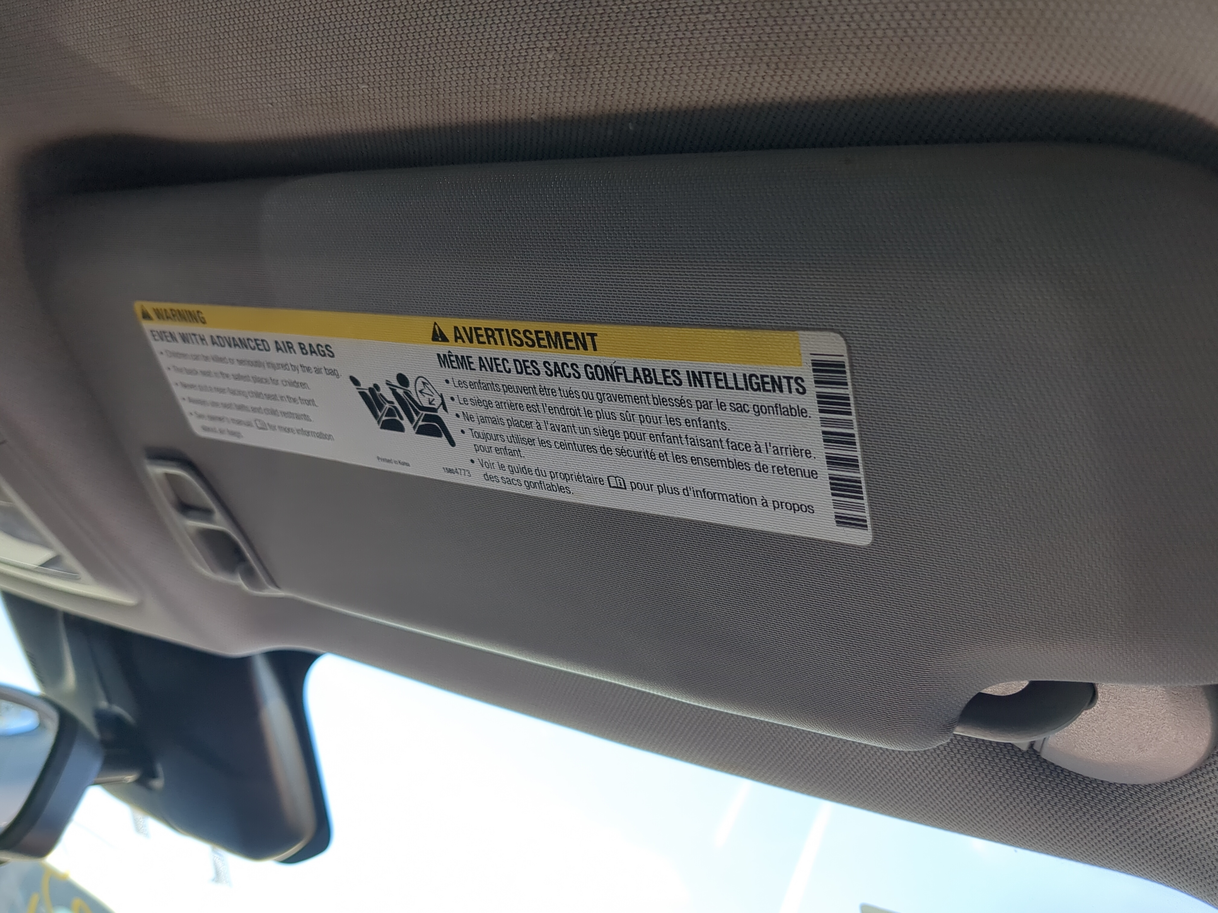 2011-2016 Chevrolet Cruze Passenger Sun Visor Mirror Right Sunvisor 1235056 - Oemusedautoparts1.com