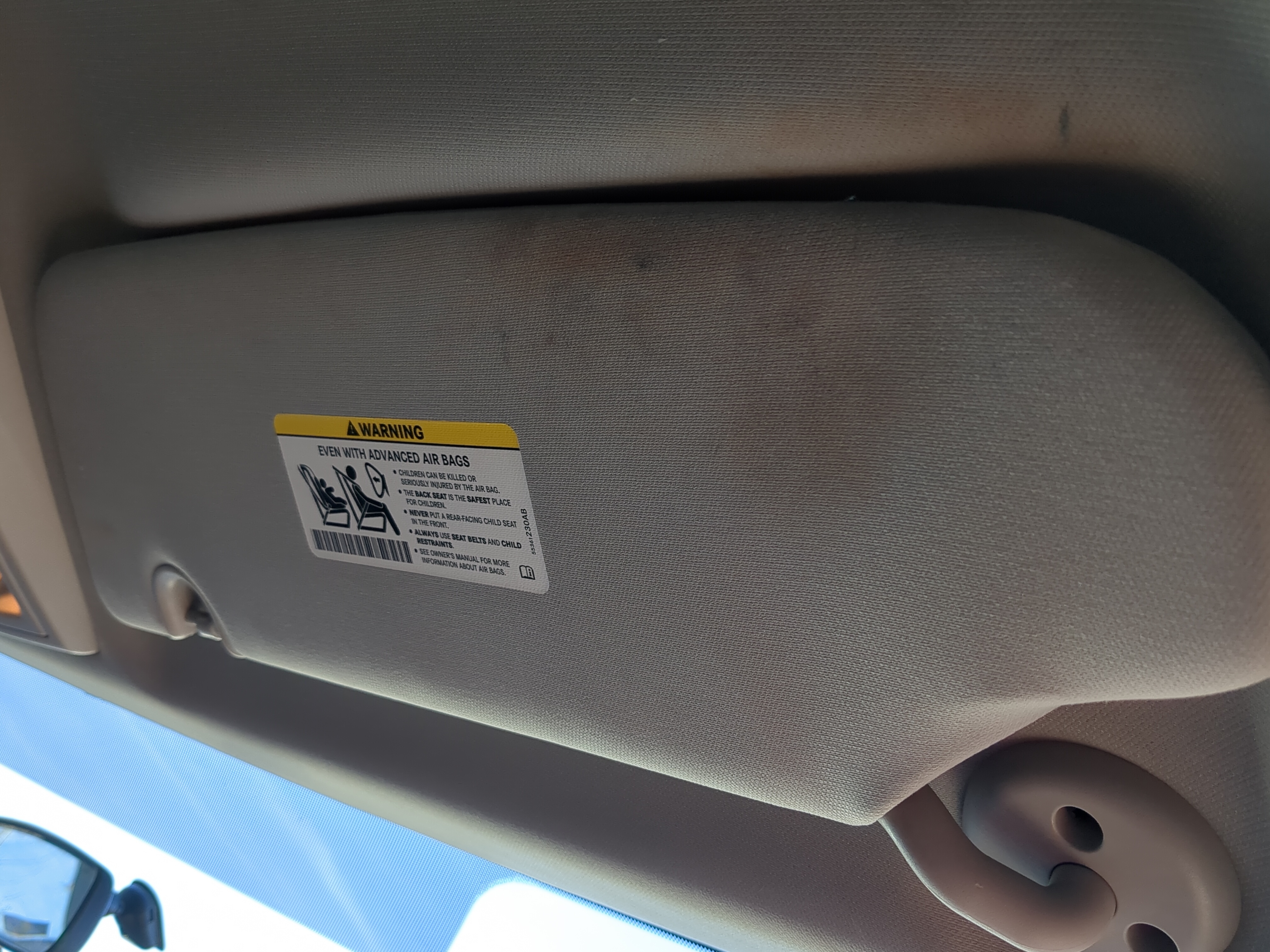 2011-2020 Dodge Grand Caravan Passenger Sun Visor Mirror Right Sunvisor 1235172 - Oemusedautoparts1.com