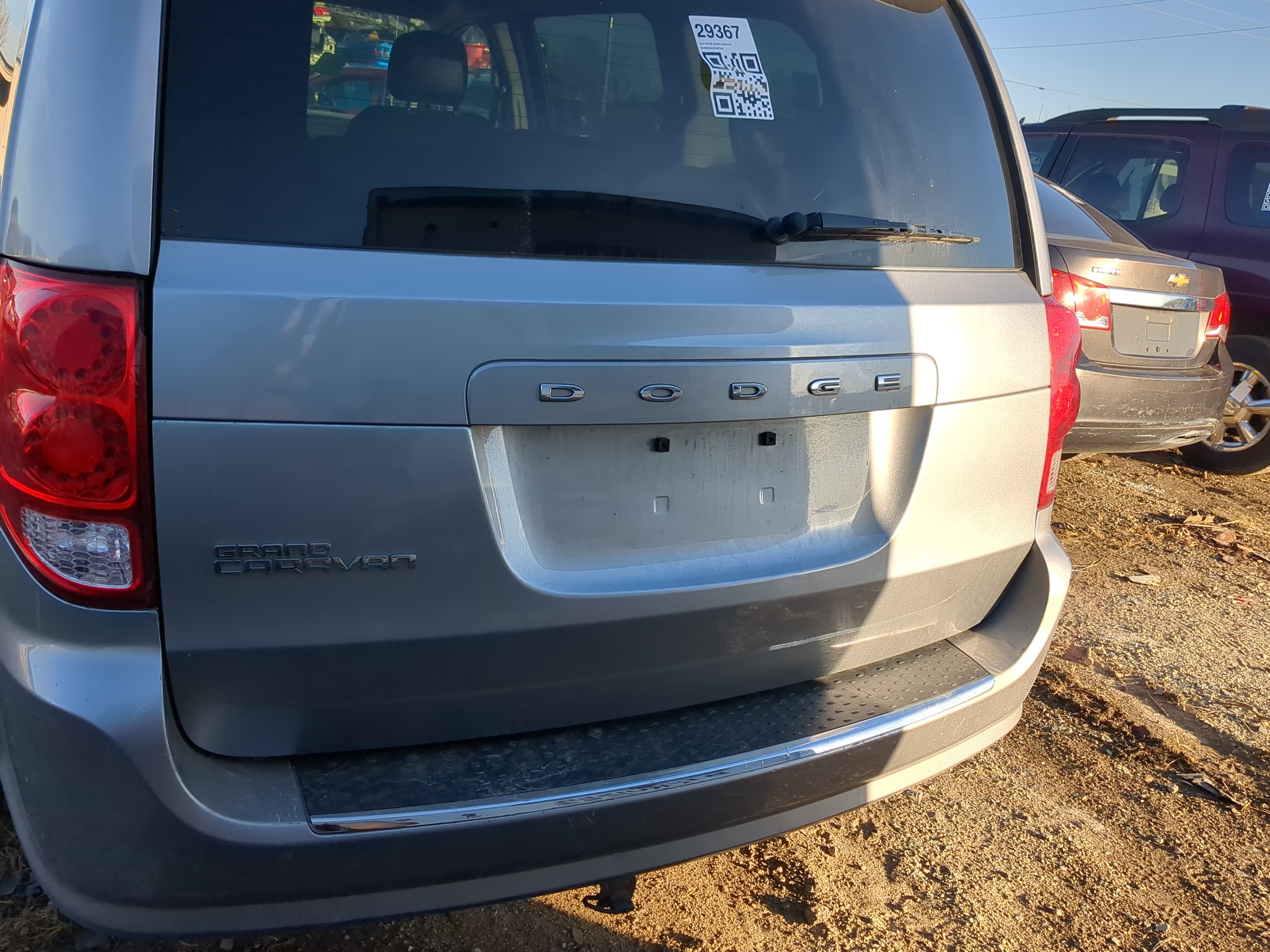2011-2018 Dodge Grand Caravan Trunk/decklid/hatch/tailgate Oem 1235284 - Oemusedautoparts1.com