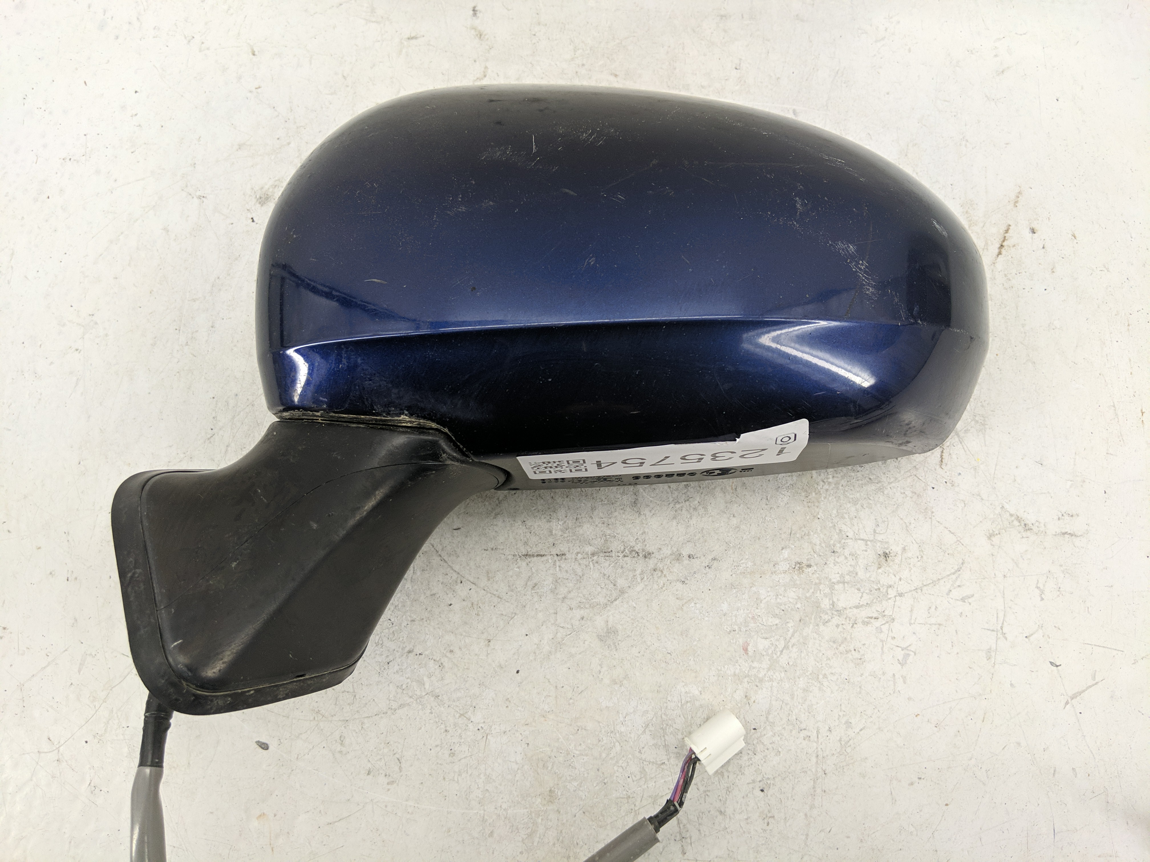 2010-2015 Toyota Prius Driver Left Side View Power Door Mirror Blue 1235754 - Oemusedautoparts1.com
