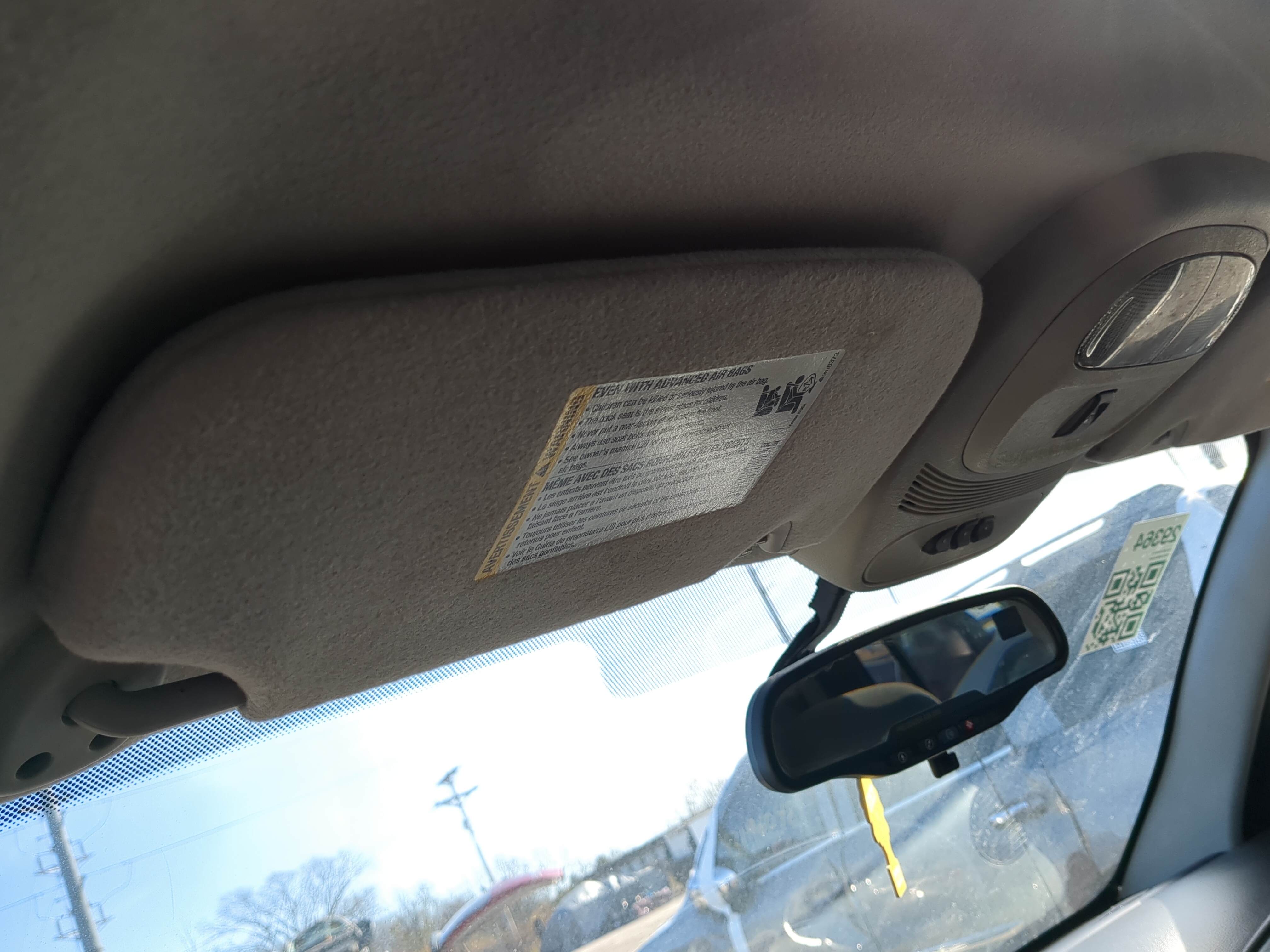 2005-2006 Gmc Envoy Xl Driver Sun Visor Mirror Left Sunvisor 1236541 - Oemusedautoparts1.com