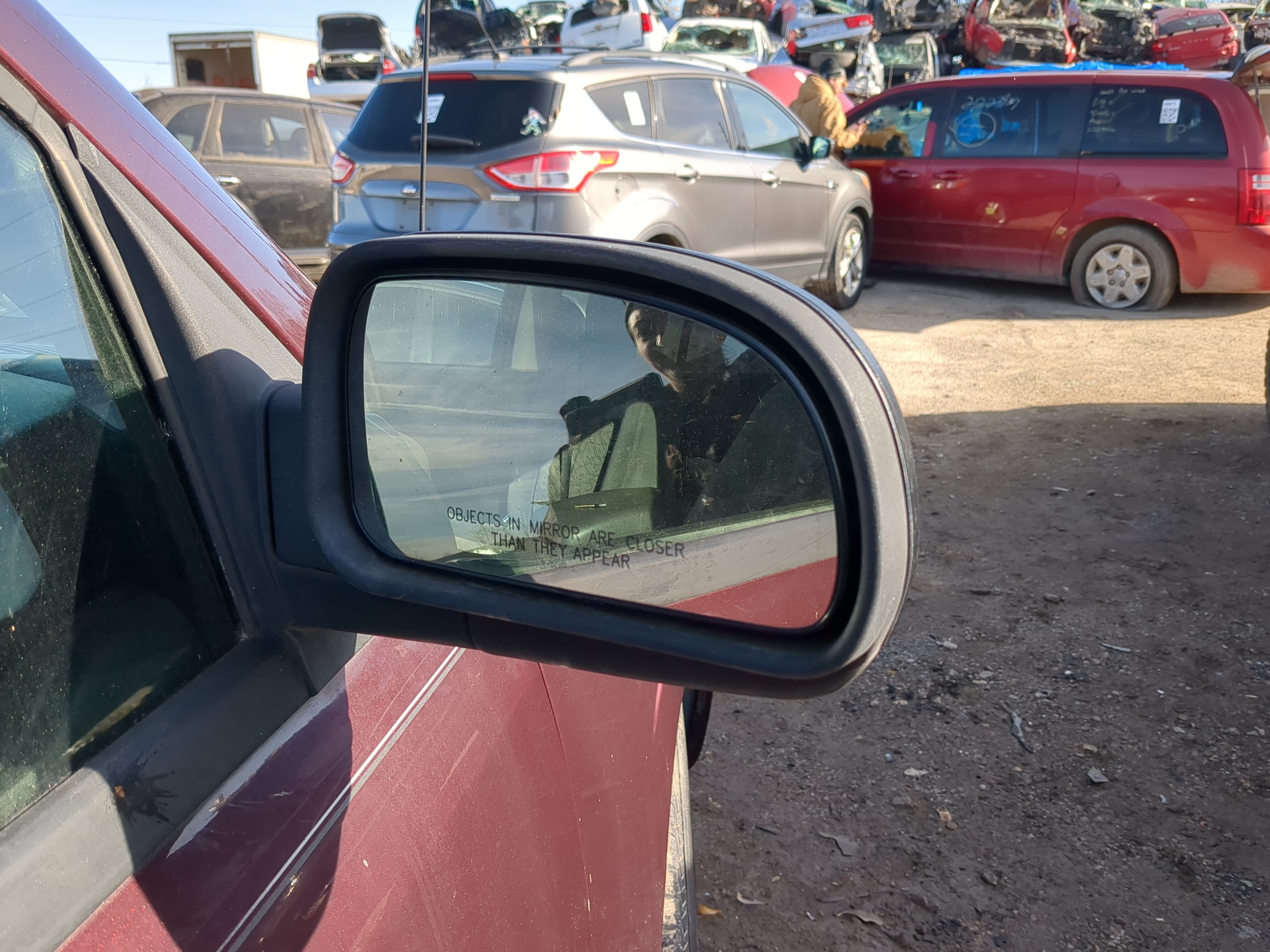 2002-2006 Gmc Envoy Xl Passenger Right Side View Power Door Mirror 1236551 - Oemusedautoparts1.com