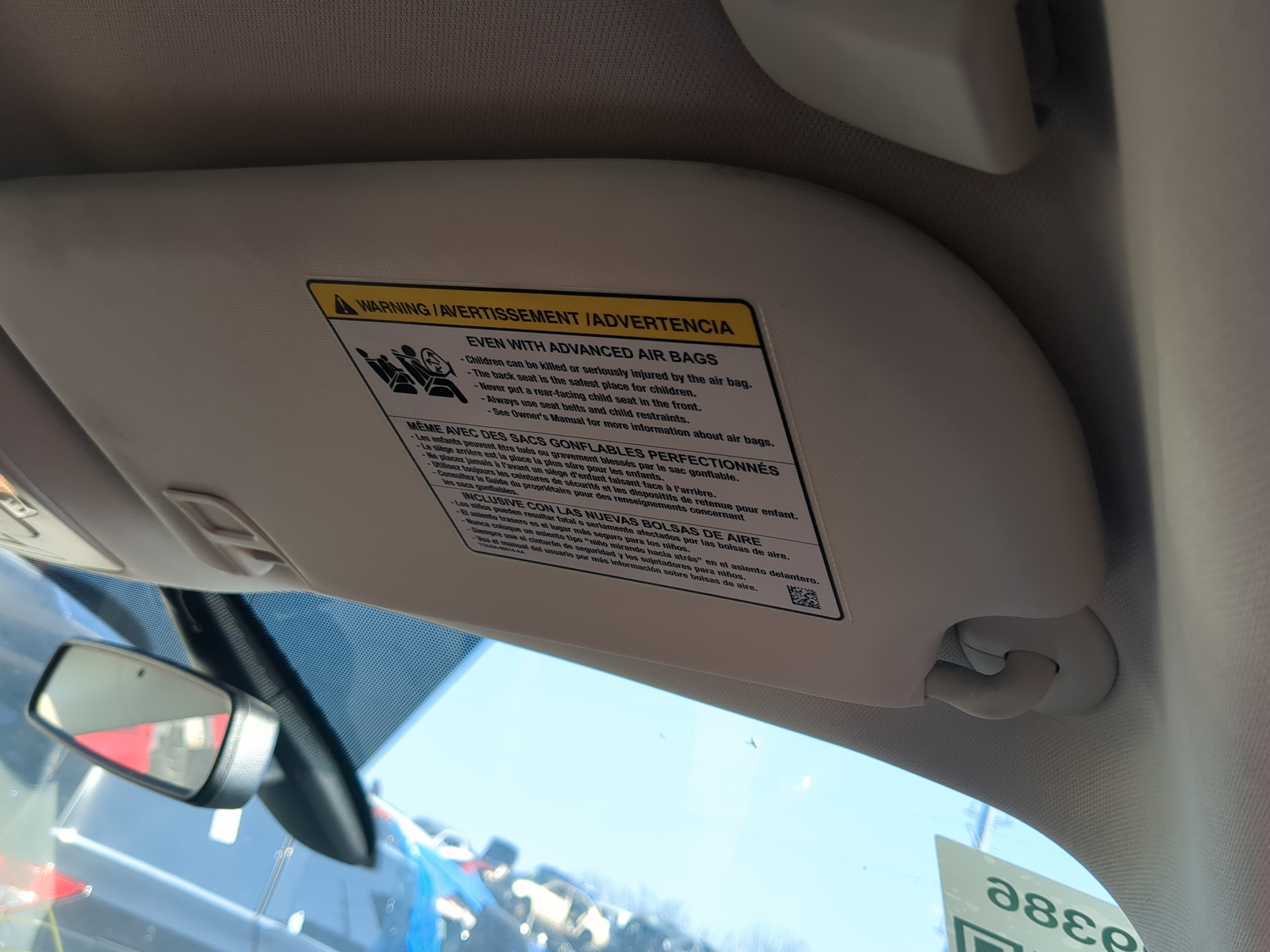 2013-2019 Ford Escape Passenger Sun Visor Mirror Right Sunvisor 1237382 - Oemusedautoparts1.com