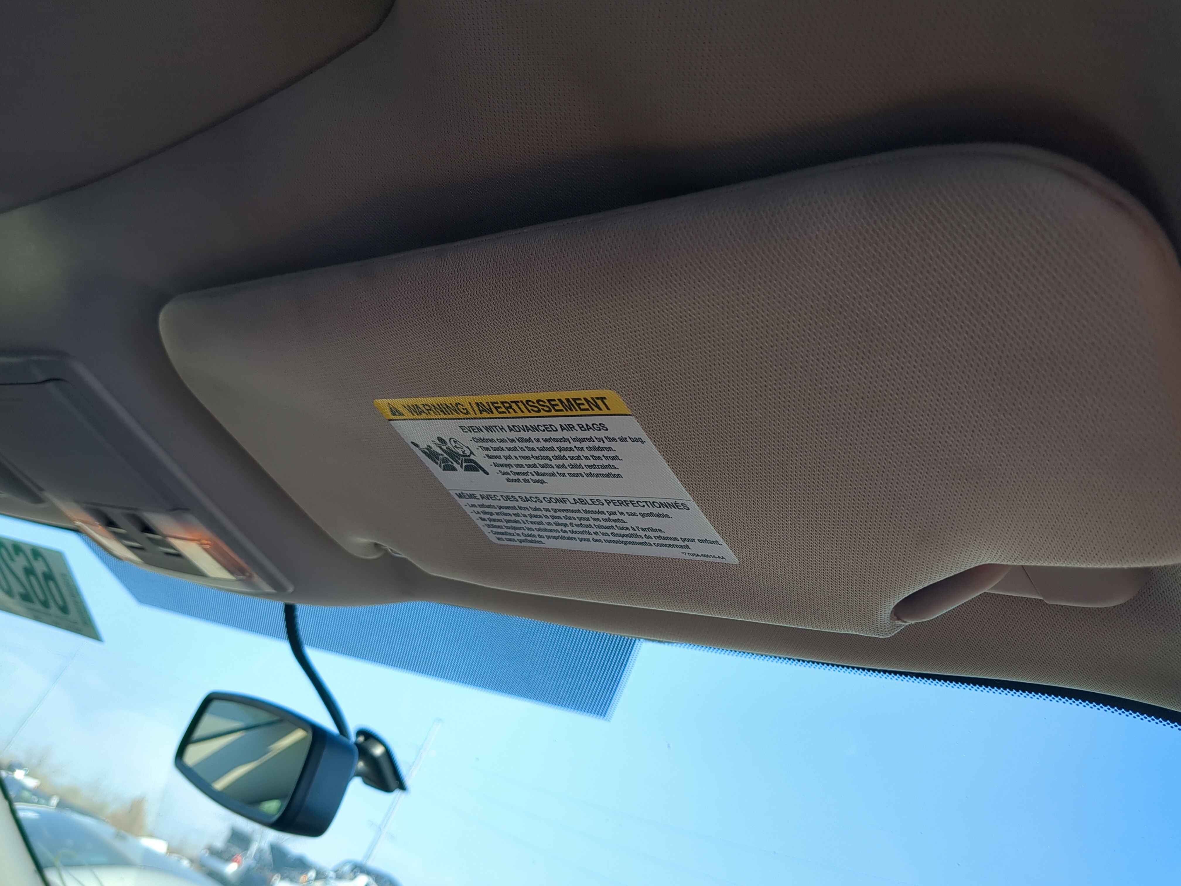 2011-2014 Ford Edge Passenger Sun Visor Mirror Right Sunvisor 1237864 - Oemusedautoparts1.com