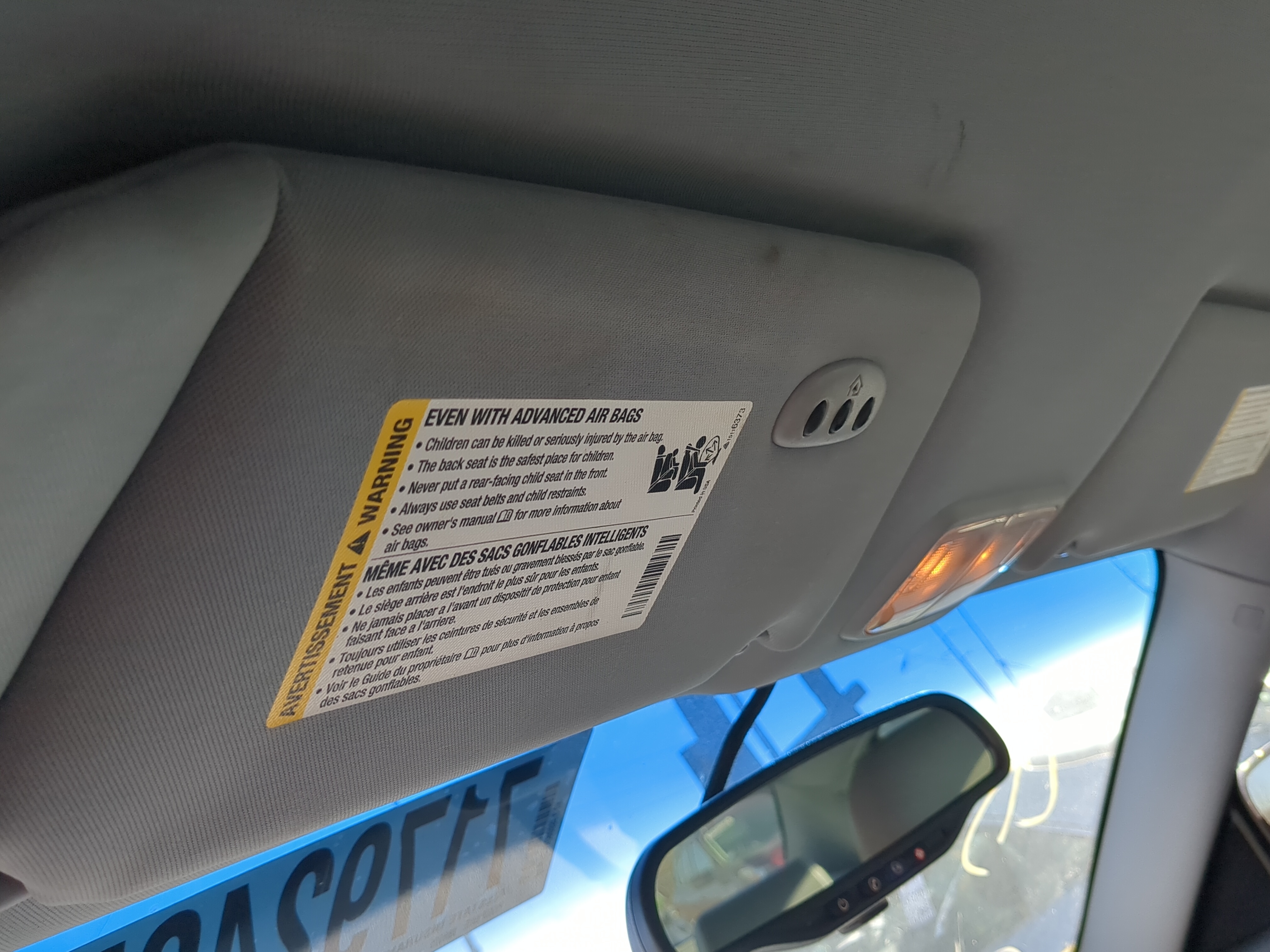 2005-2009 Buick Lacrosse Driver Sun Visor Mirror Left Sunvisor 1238038 - Oemusedautoparts1.com