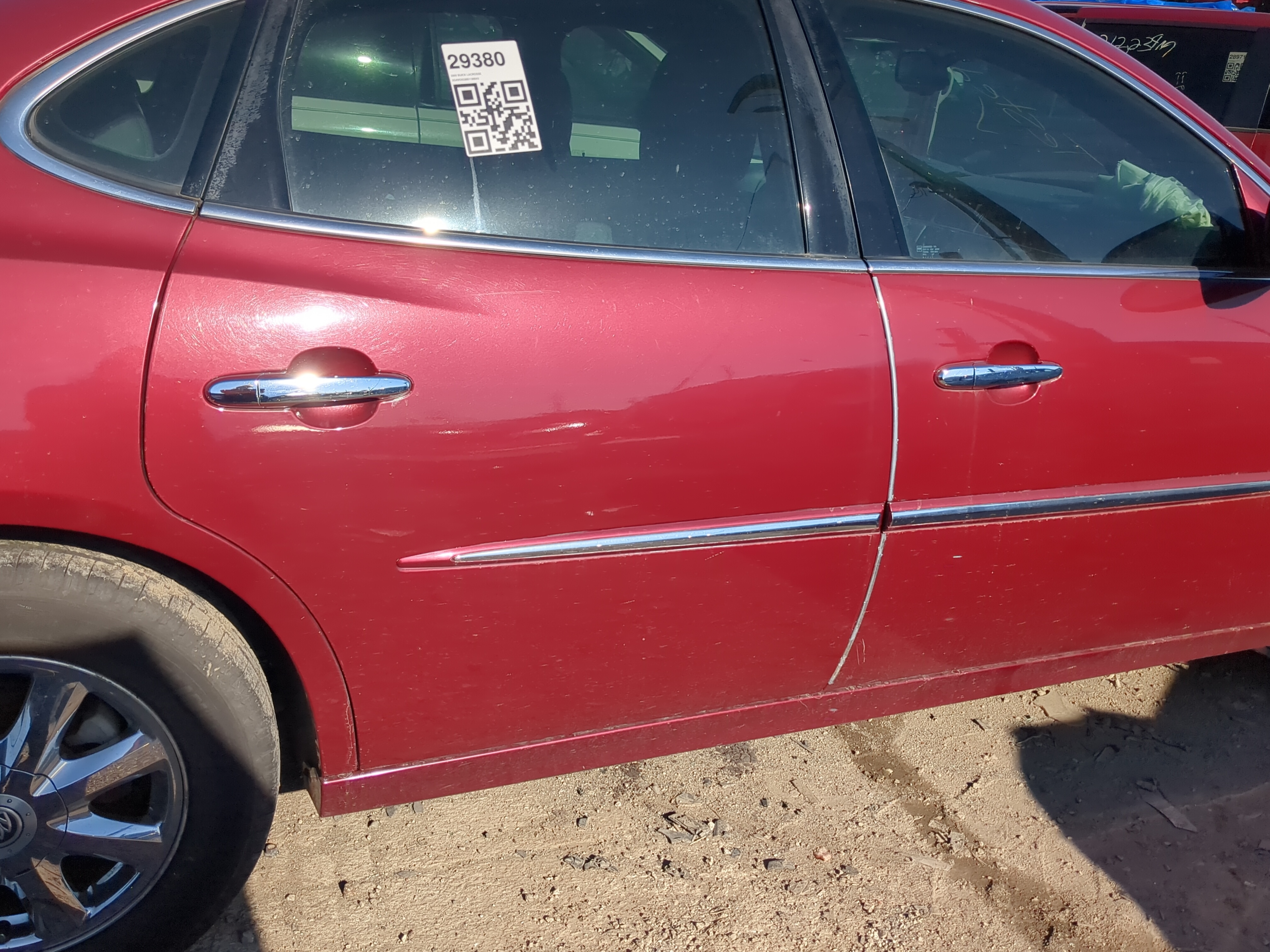 2005-2009 Buick Lacrosse Passenger Rear Door Oem 1238120 - Oemusedautoparts1.com