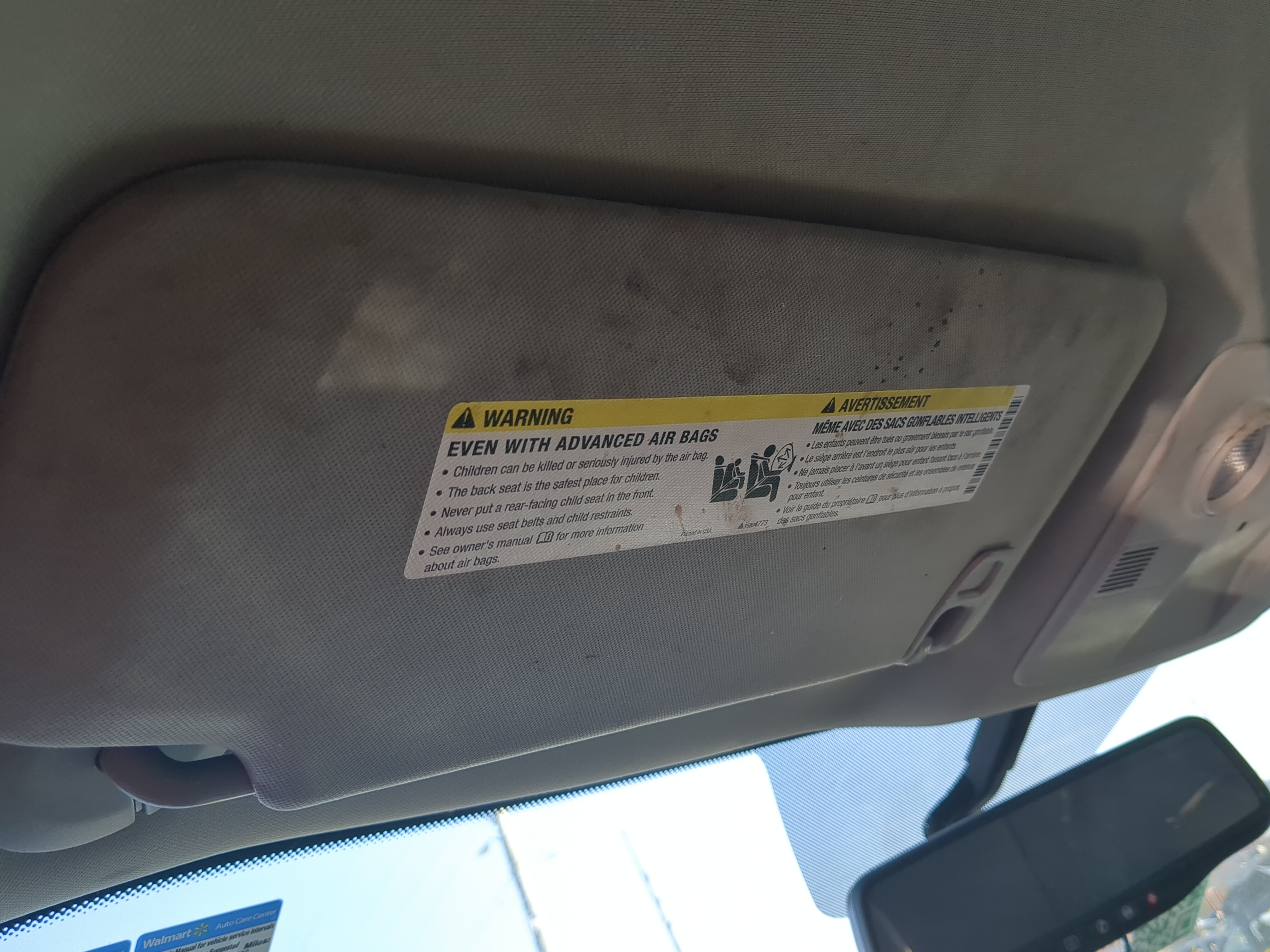 2007-2017 Gmc Acadia Driver Sun Visor Mirror Left Sunvisor 1238346 - Oemusedautoparts1.com