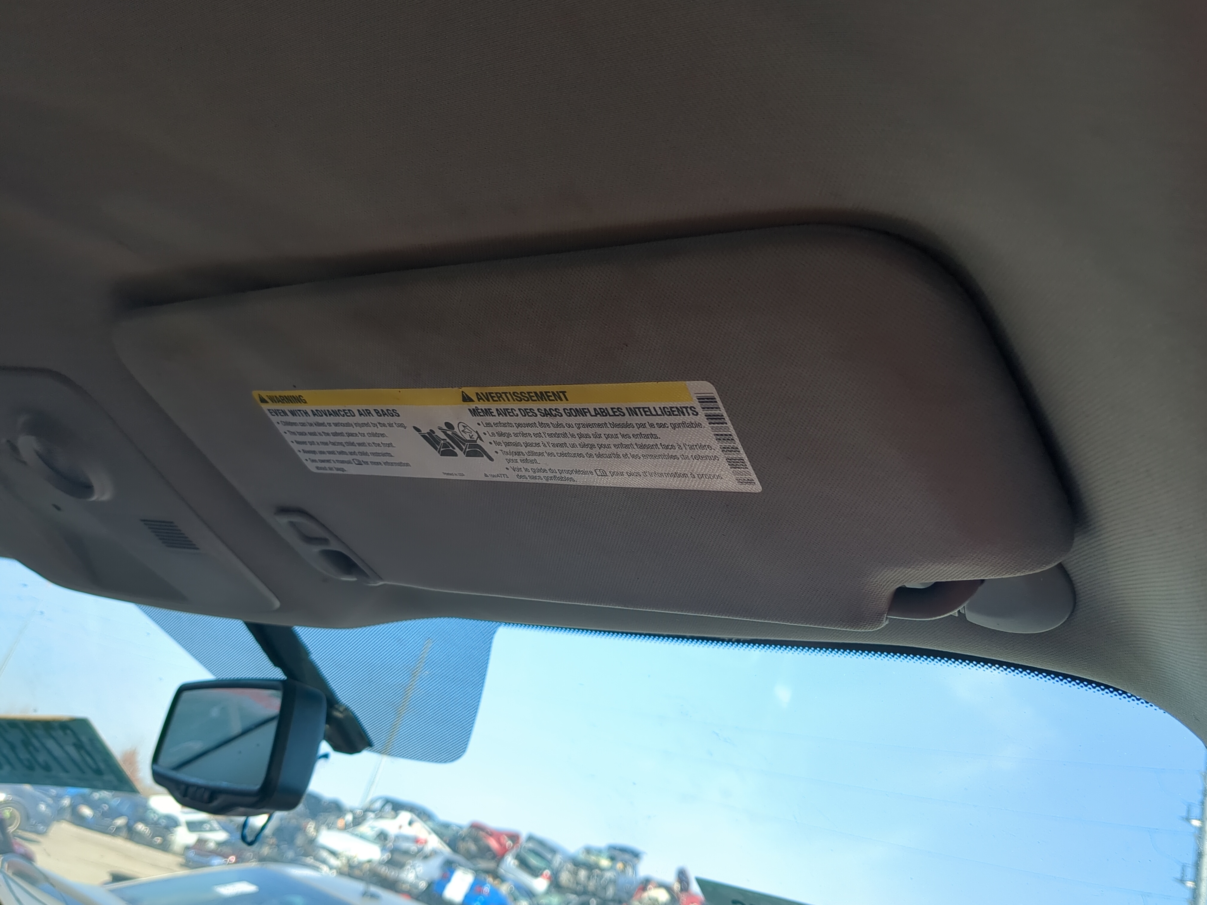 2007-2017 Gmc Acadia Passenger Sun Visor Mirror Right Sunvisor 1238347 - Oemusedautoparts1.com