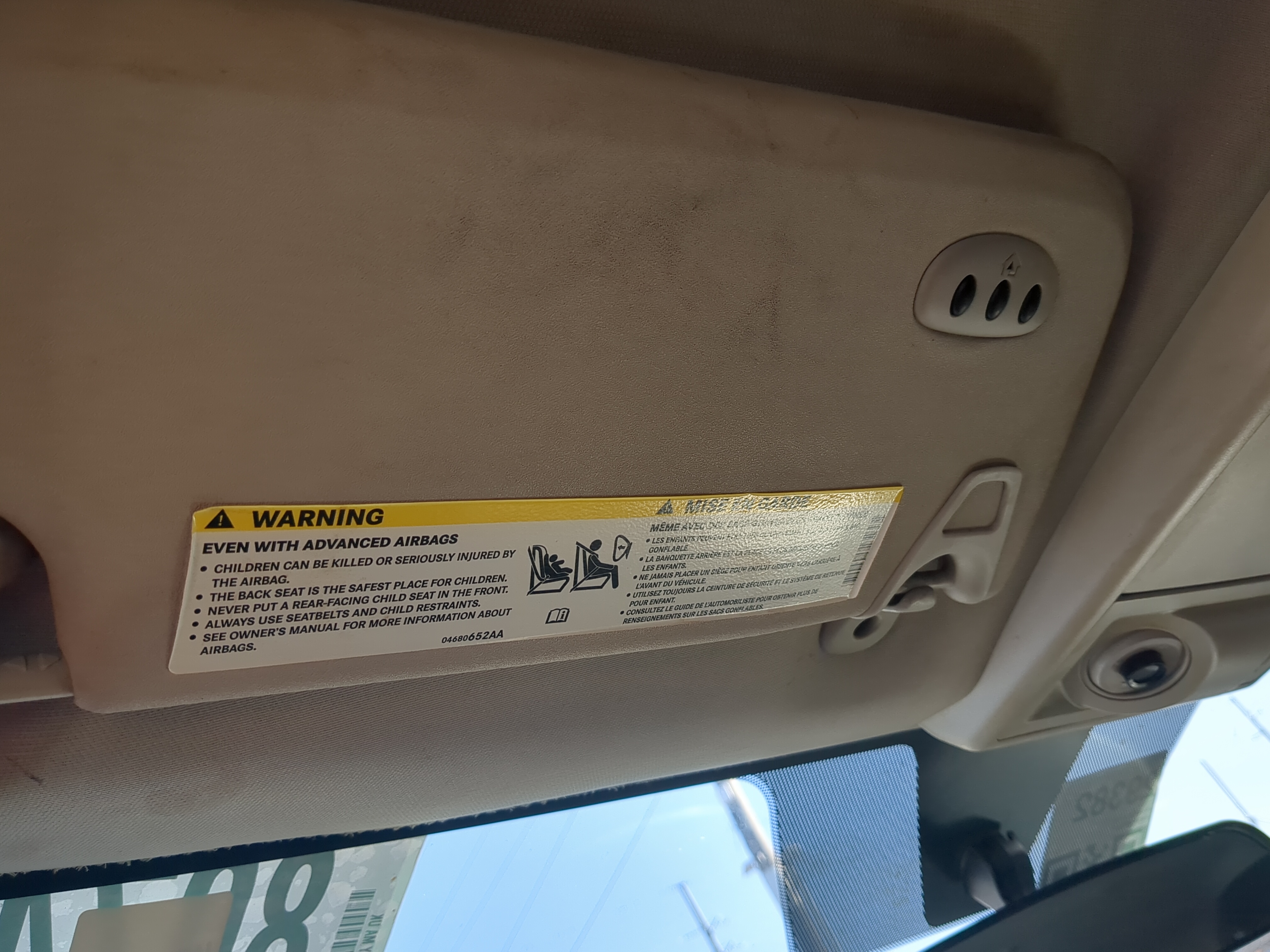 2011-2020 Dodge Journey Driver Sun Visor Mirror Left Sunvisor 1238479 - Oemusedautoparts1.com