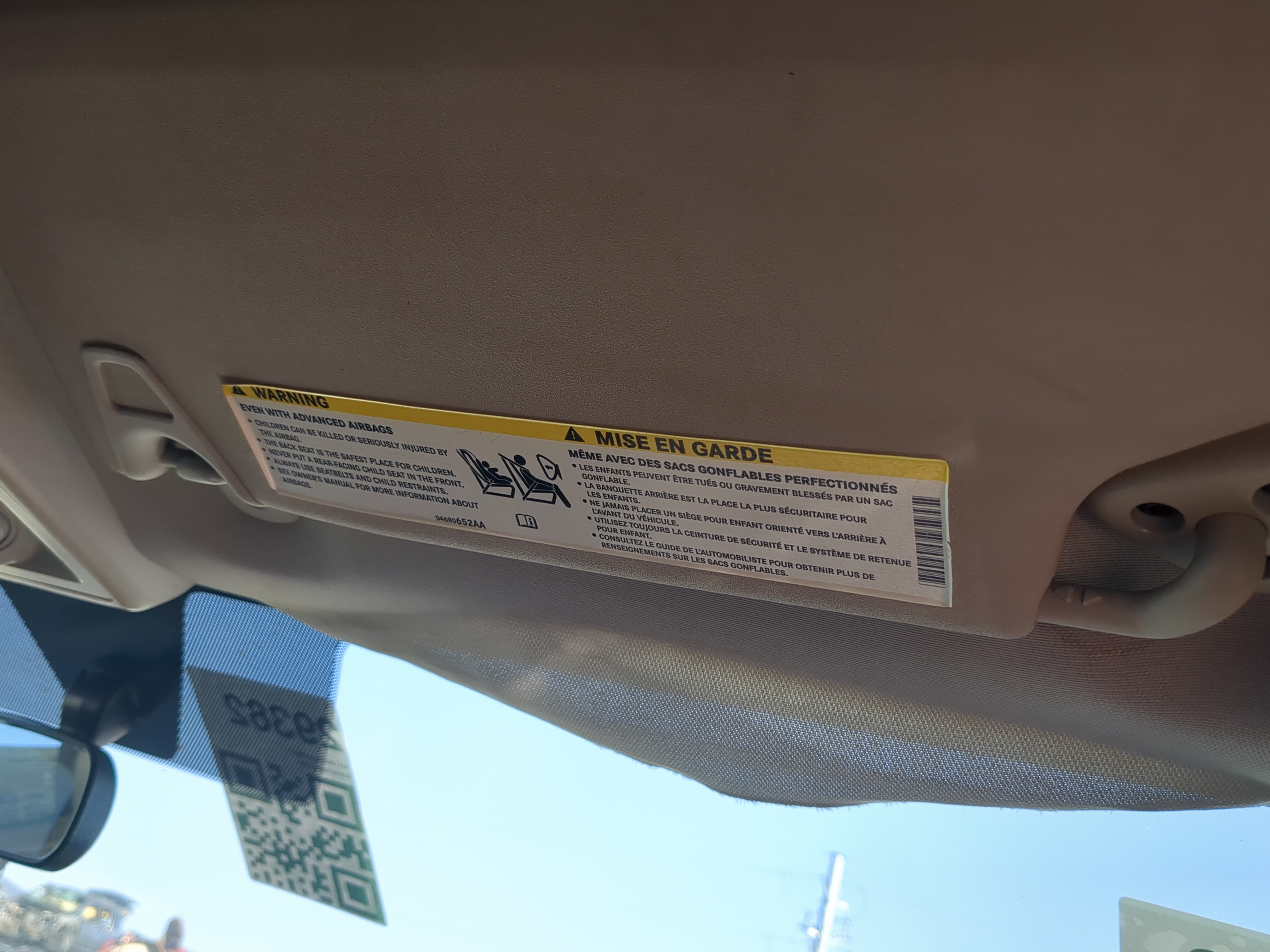 2011-2020 Dodge Journey Passenger Sun Visor Mirror Right Sunvisor 1238488 - Oemusedautoparts1.com