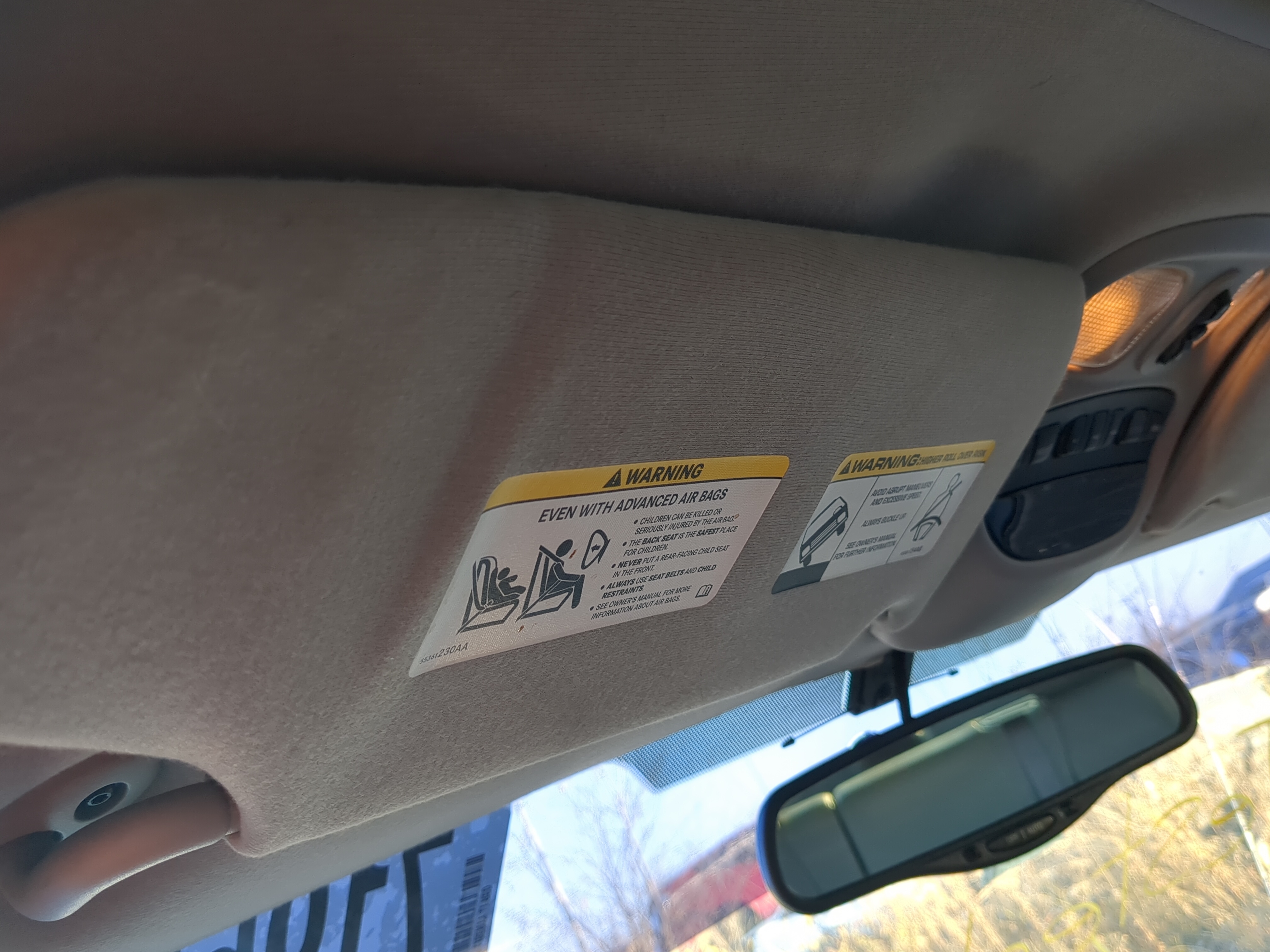 Picture of 2004-2007 Jeep Liberty Driver Sun Visor Mirror Left Sunvisor 1238805