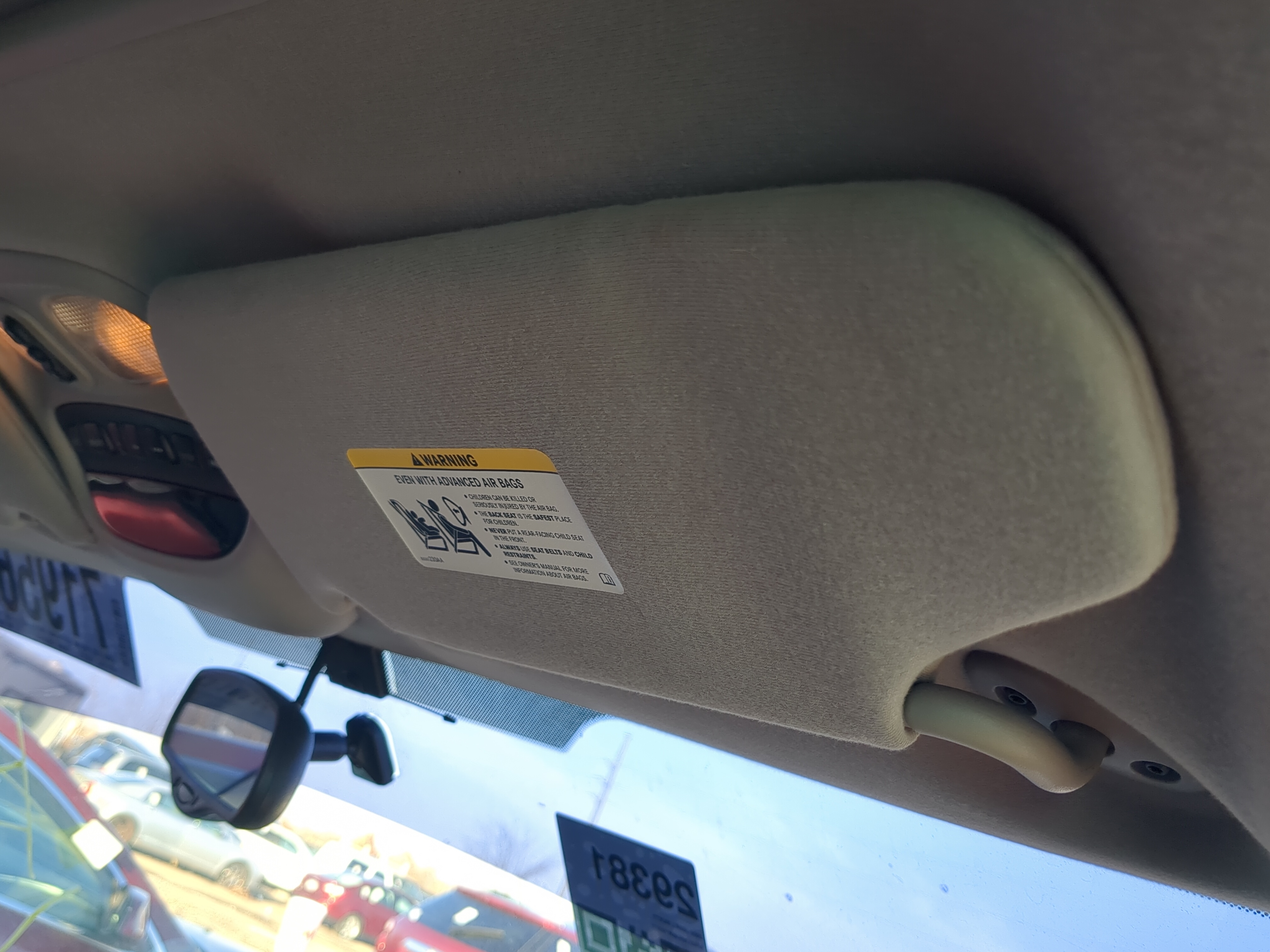 Picture of 2004-2007 Jeep Liberty Passenger Sun Visor Mirror Right Sunvisor 1238806