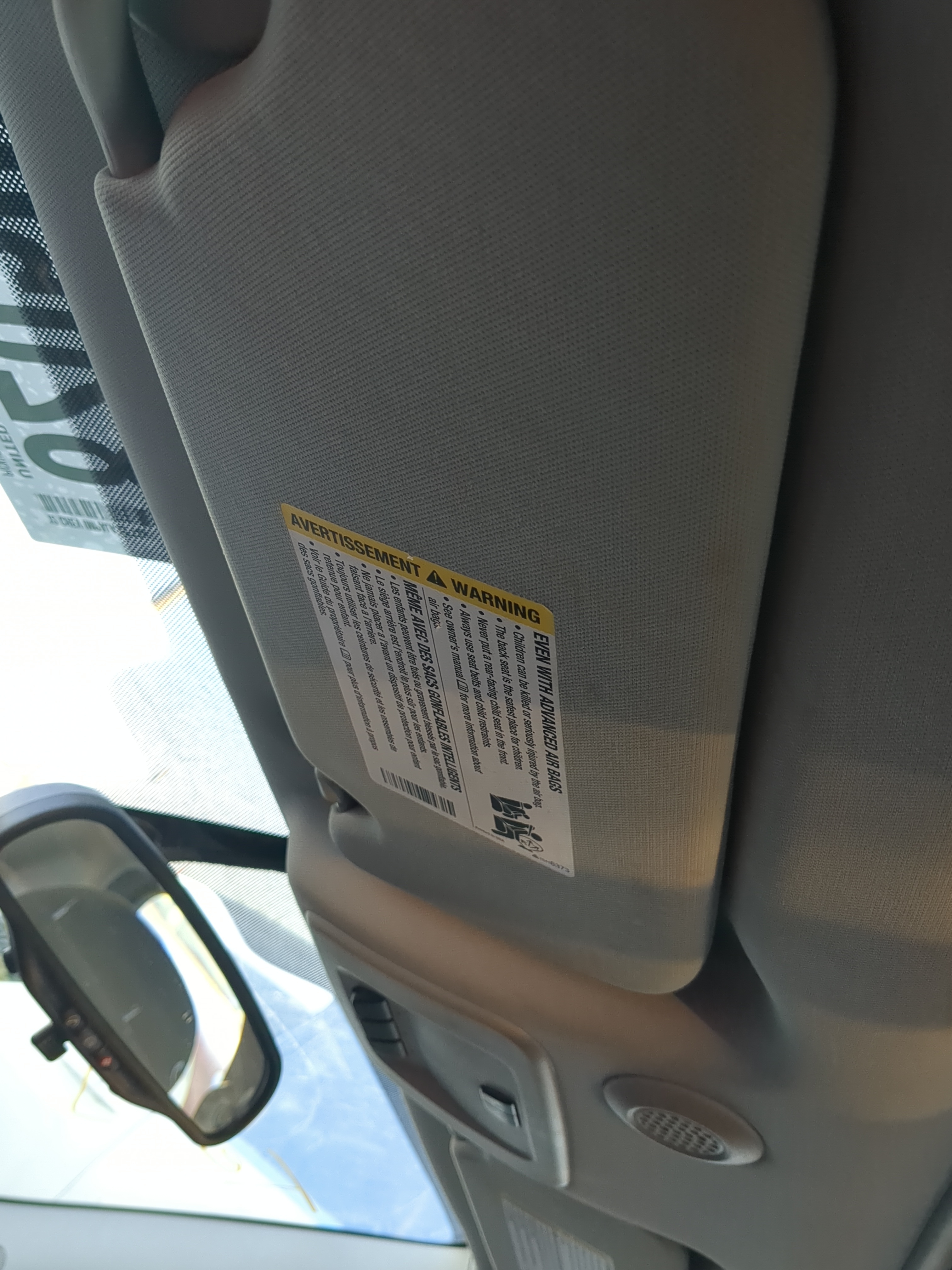 2006-2016 Chevrolet Impala Driver Sun Visor Mirror Left Sunvisor 1239312 - Oemusedautoparts1.com